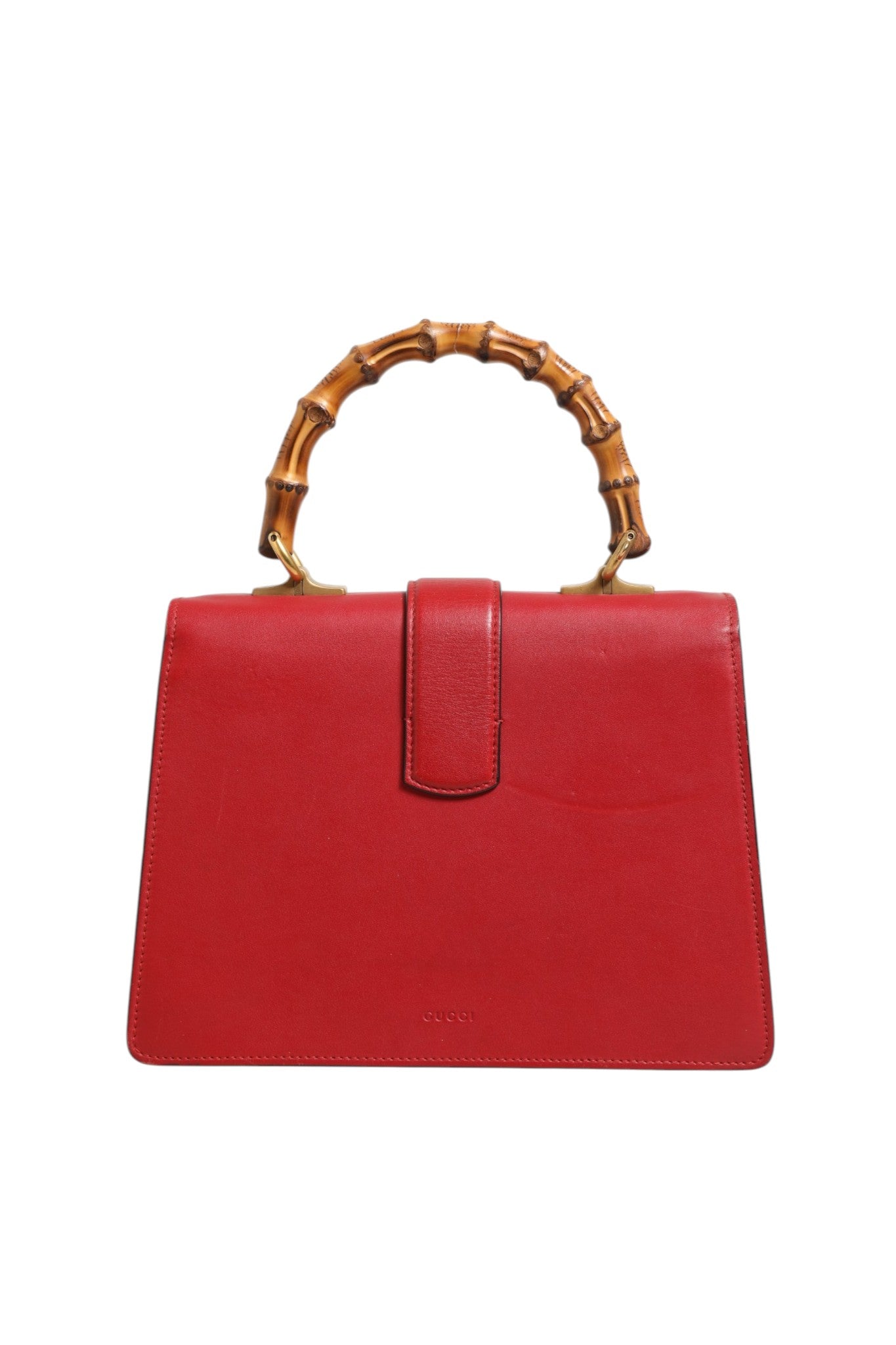 Pre-Owned Gucci Dionysus Bamboo Medium Top Handle Bag White Blue Red Red Women's B+ (Good — light signs of wear)
