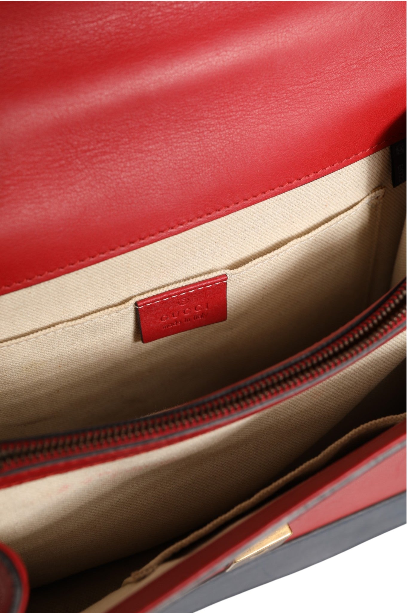 Pre-Owned Gucci Dionysus Bamboo Medium Top Handle Bag White Blue Red Red Women's B+ (Good — light signs of wear)