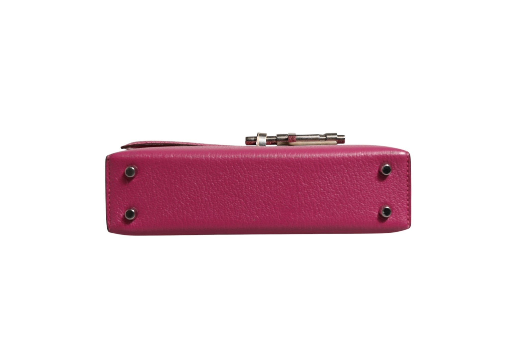 Pre-Owned Hermès Mini Verrou Chaine Bag Chevre Mysore Magnolia Purple Women's B+ (Good — light signs of wear)