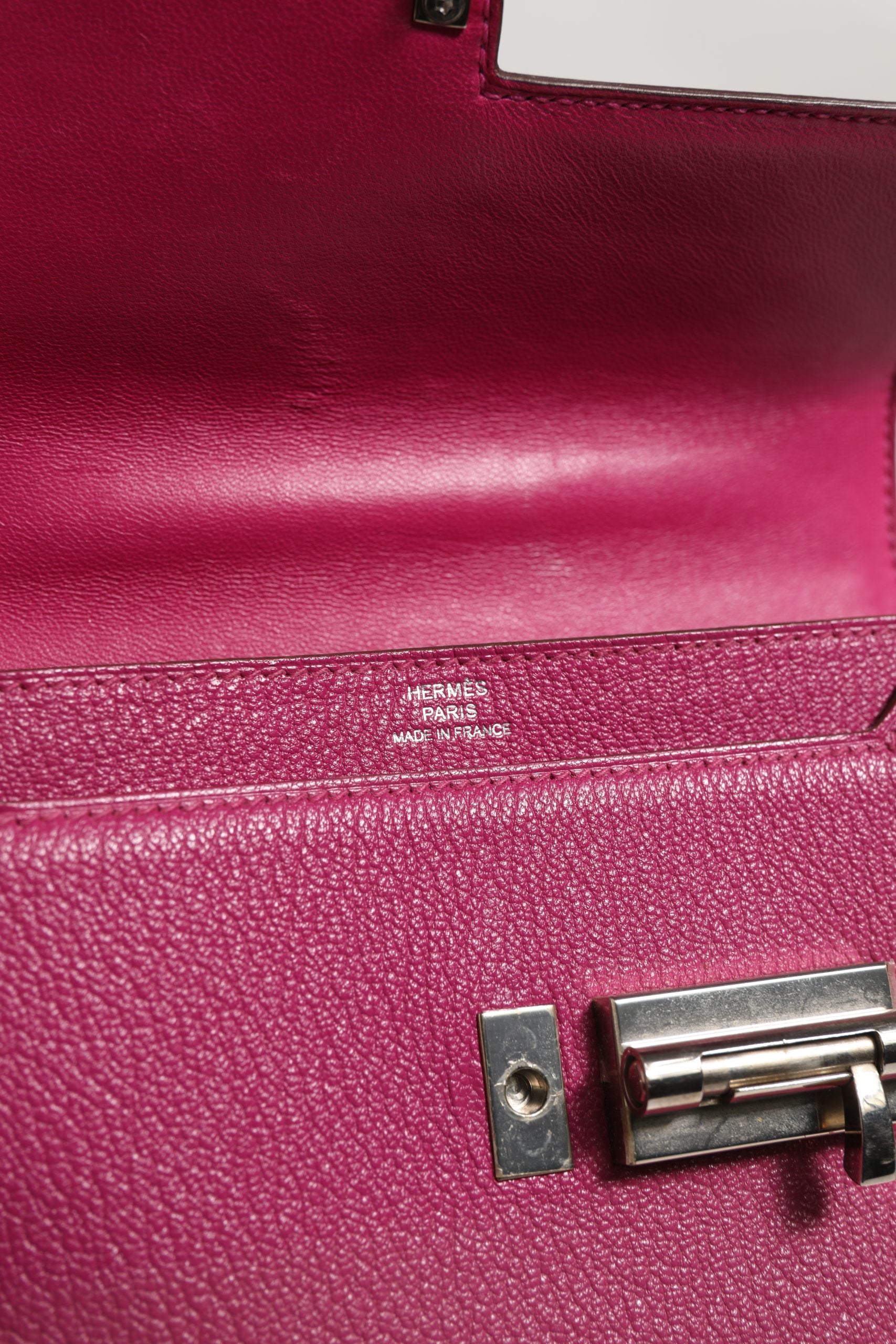 Pre-Owned Hermès Mini Verrou Chaine Bag Chevre Mysore Magnolia Purple Women's B+ (Good — light signs of wear)