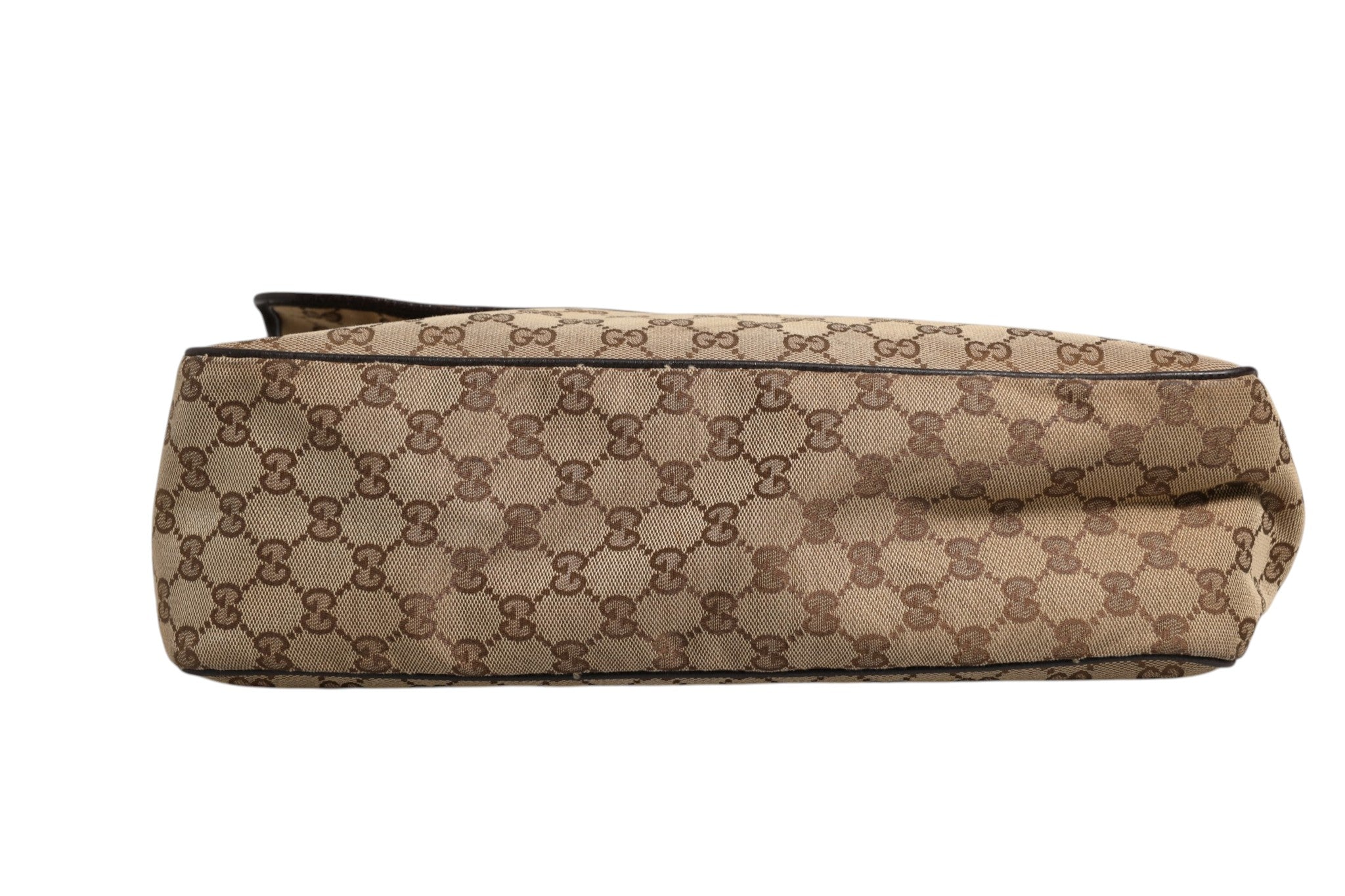Pre-Owned Gucci GG Canvas Flap Messenger Bag Brown Women's B (Good — visible signs of wear)