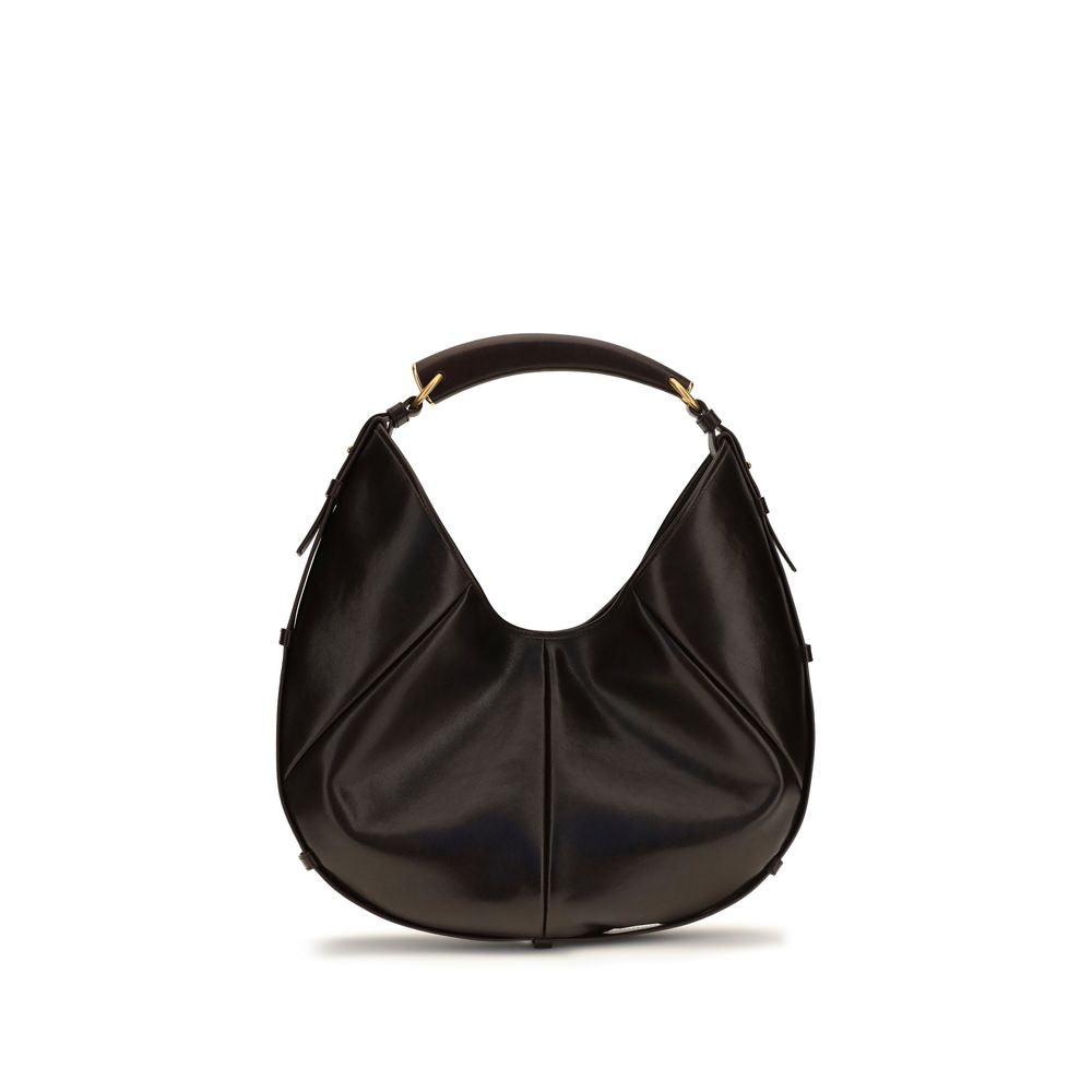 Saint Laurent Brown Leather Shoulder Bag