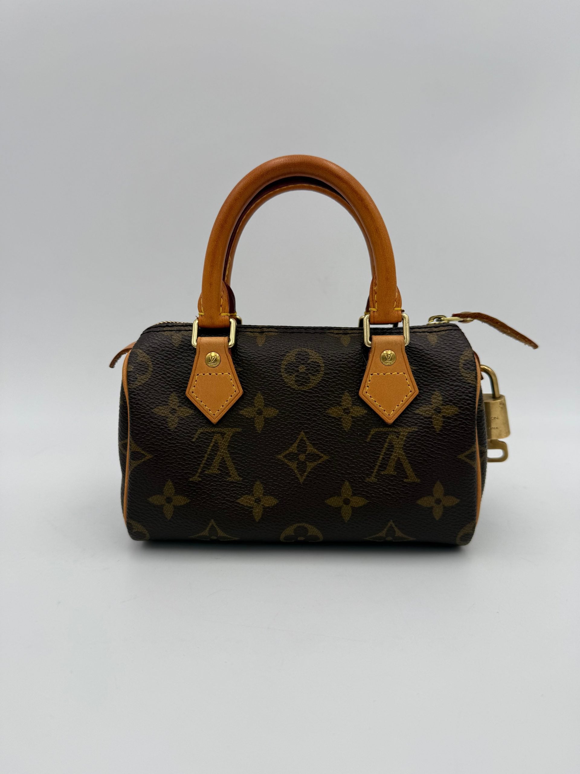Pre-Owned Louis Vuitton LOUIS VUITTON Nano Speedy Monogram Handbag Multicolor Women's AB (Very Good — between Lightly Used and Used)