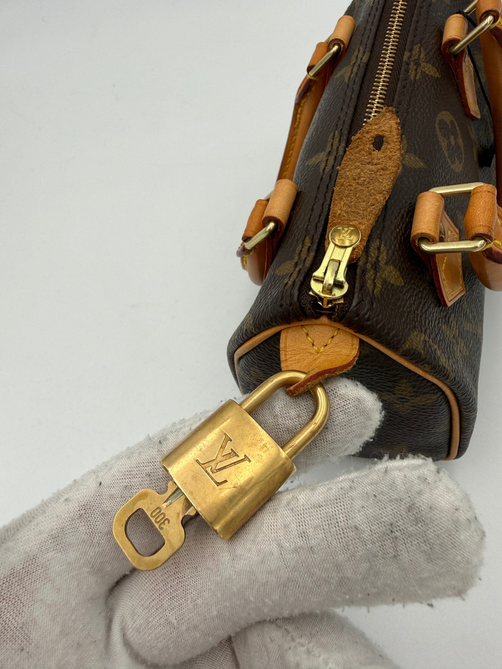 Pre-Owned Louis Vuitton LOUIS VUITTON Nano Speedy Monogram Handbag Multicolor Women's AB (Very Good — between Lightly Used and Used)