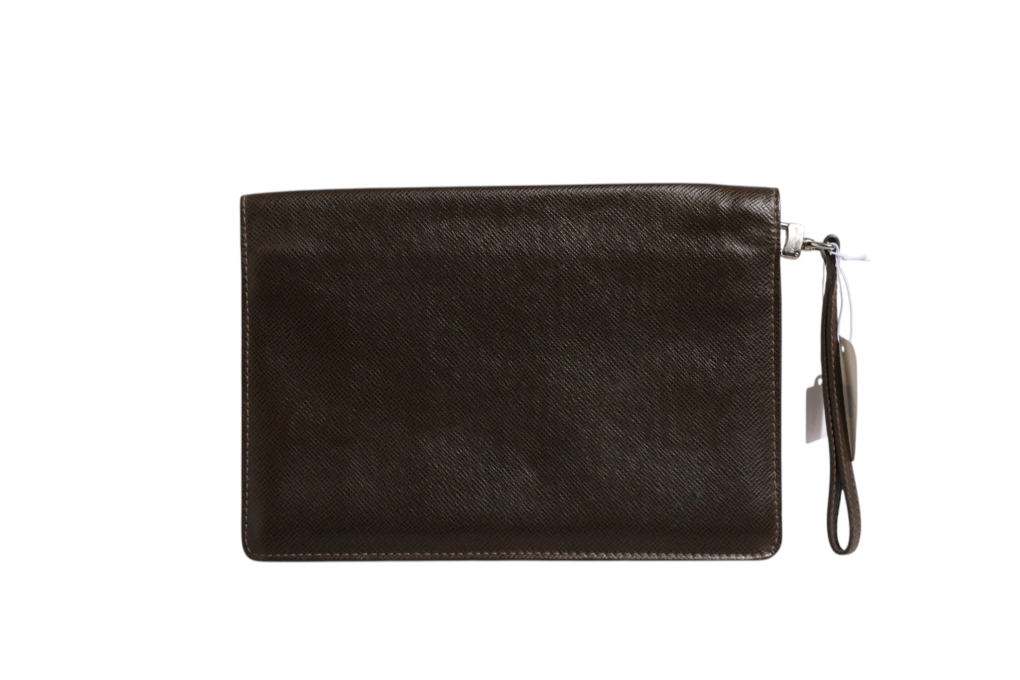 Pre-Owned Louis Vuitton Belaia Clutch Taiga Leather Brown Women's AB (Very Good — between Lightly Used and Used)