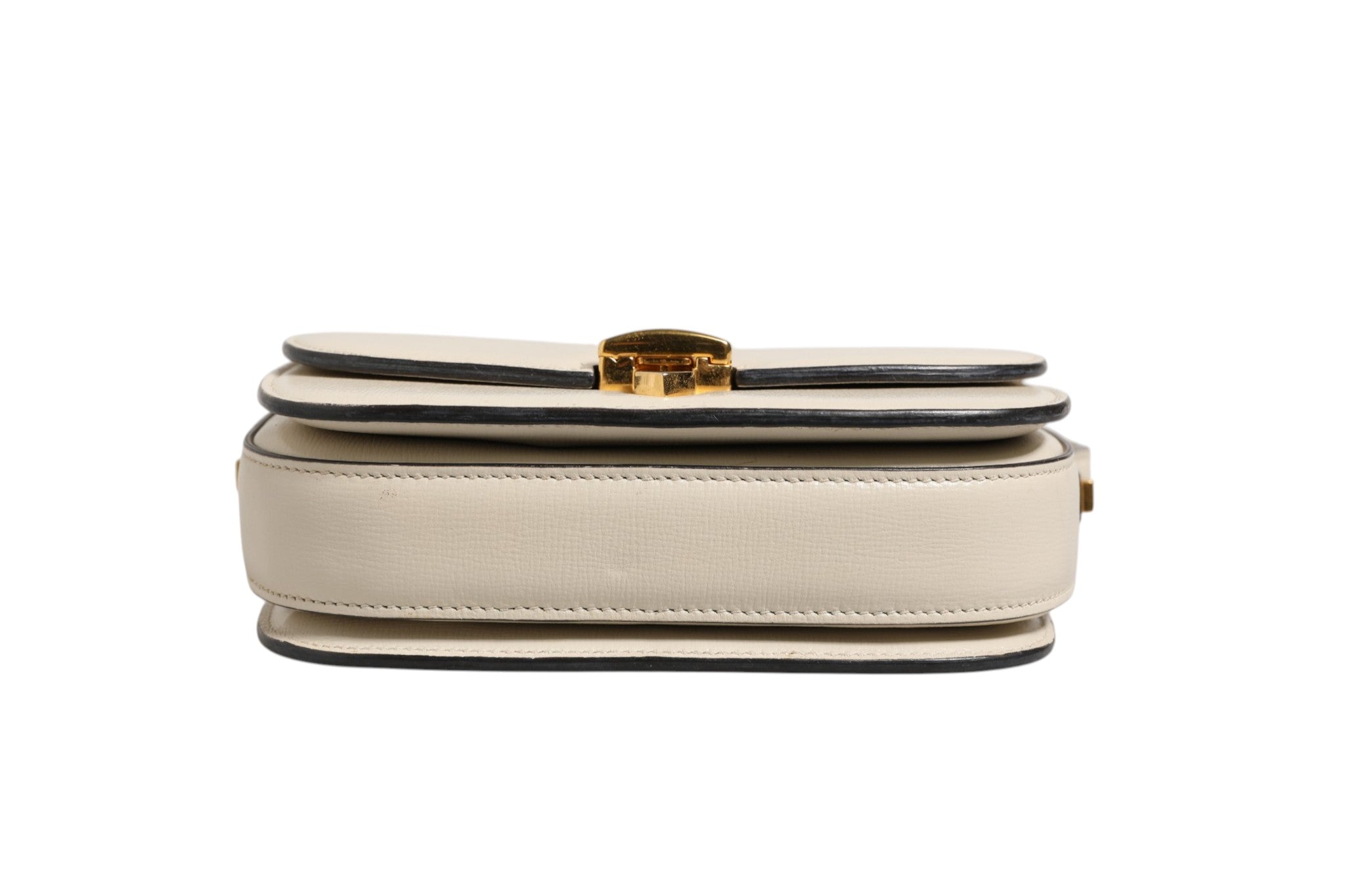 Pre-Owned Gucci Sylvie 1969 Mini Leather Shoulder Bag White Women's B+ (Good — light signs of wear)