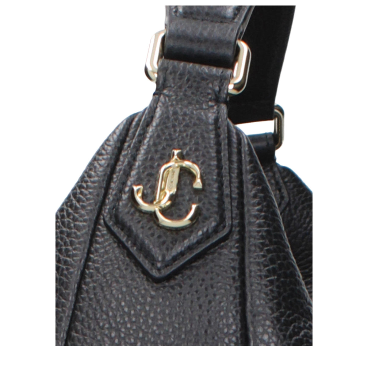 New Jimmy Choo Black Leather Shoulder Bag