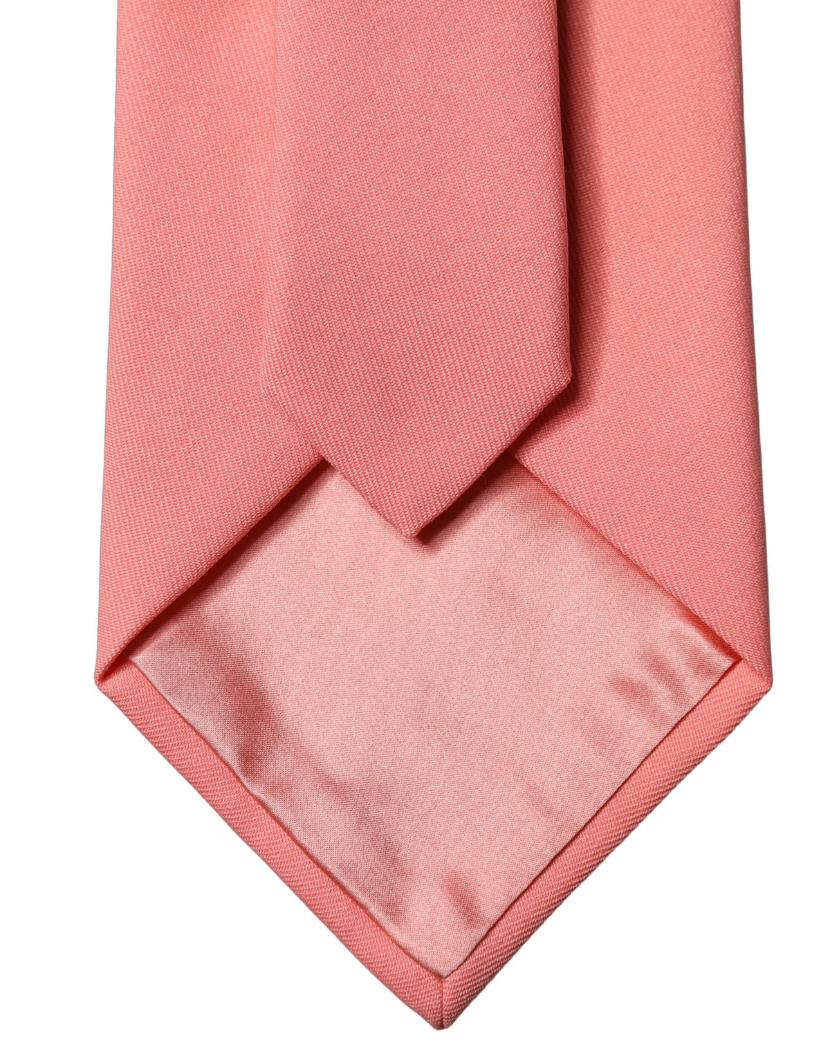 New Dolce & Gabbana Coral Pink Adjustable Women Tied Necktie Tie
