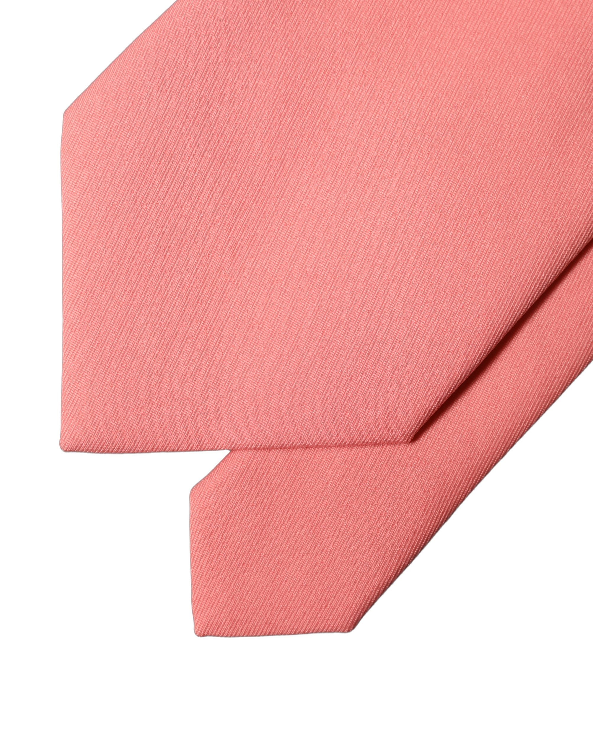 New Dolce & Gabbana Coral Pink Adjustable Women Tied Necktie Tie