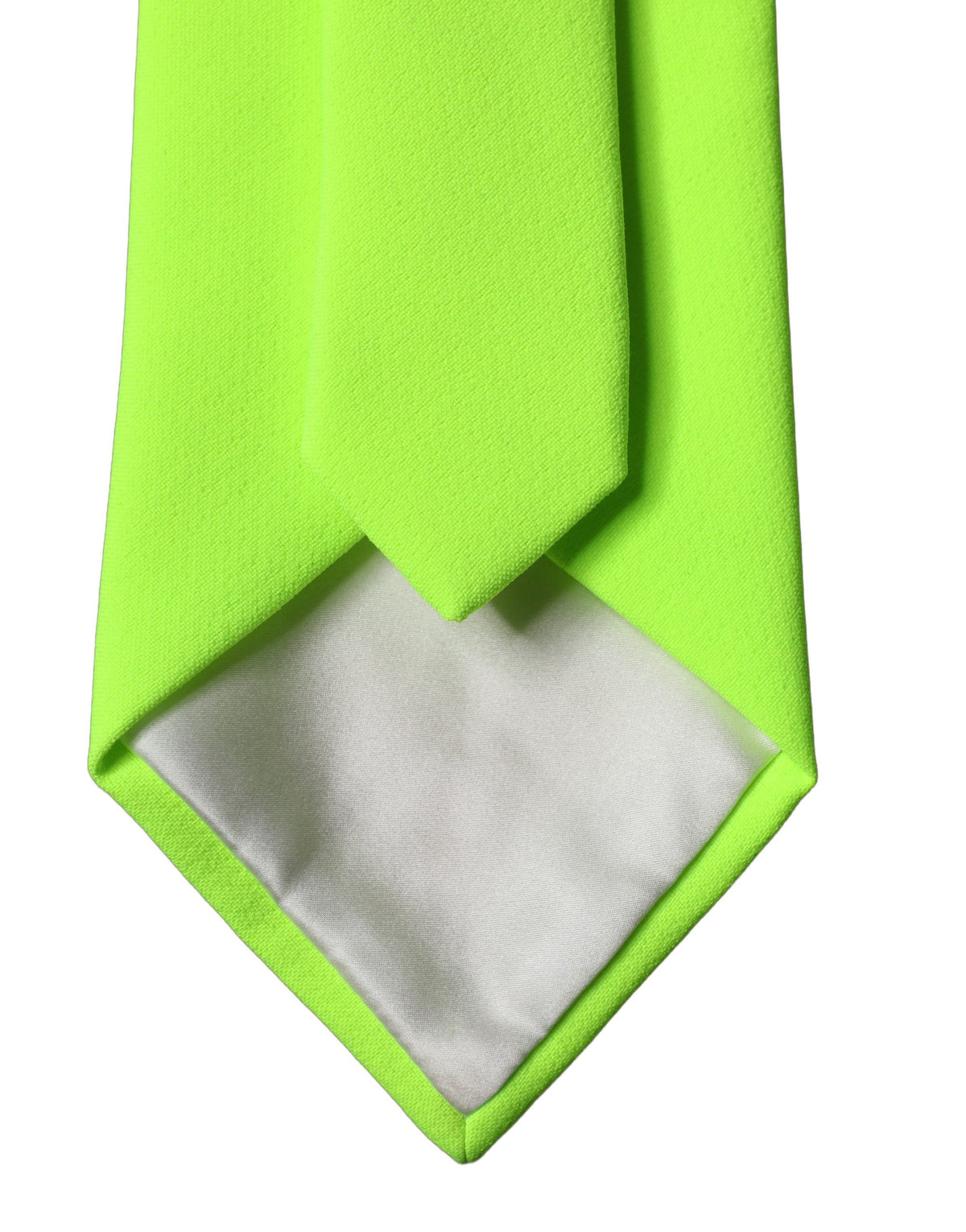 New Dolce & Gabbana Neon Green Adjustable Women Tied Necktie Tie