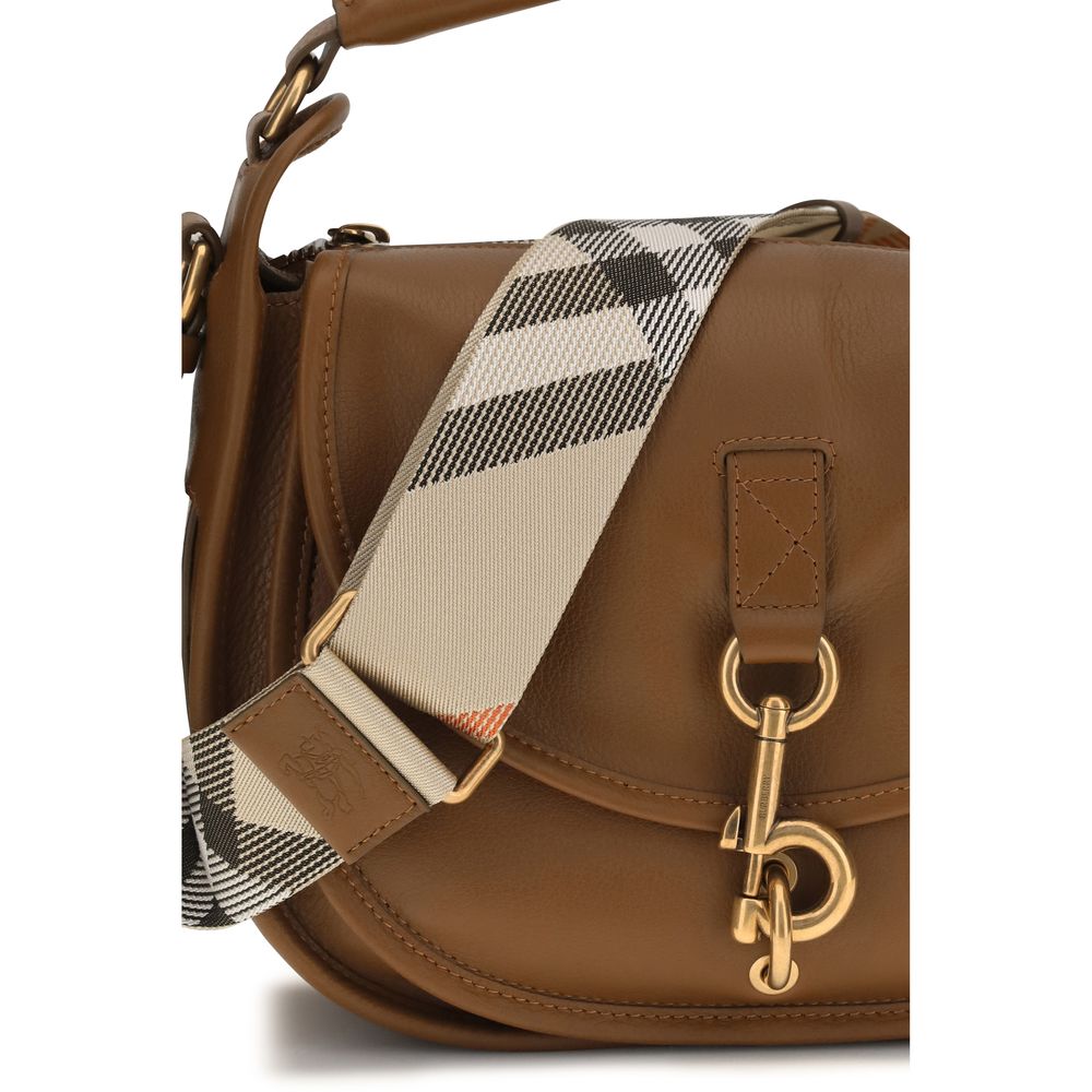Burberry Brown Leather Shoulder Bag