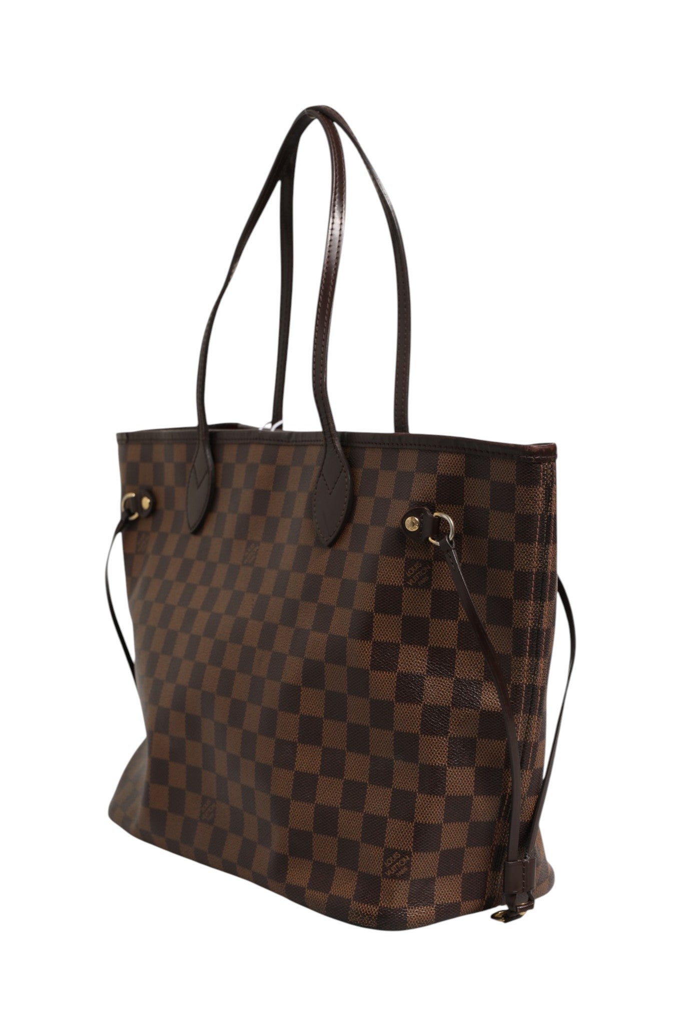 Pre-Owned Louis Vuitton Neverfull MM Damier Ebene Brown Women's AB (Very Good — between Lightly Used and Used)