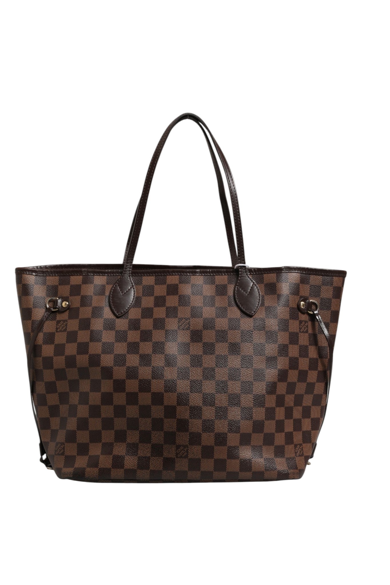 Pre-Owned Louis Vuitton Neverfull MM Damier Ebene Brown Women's AB (Very Good — between Lightly Used and Used)