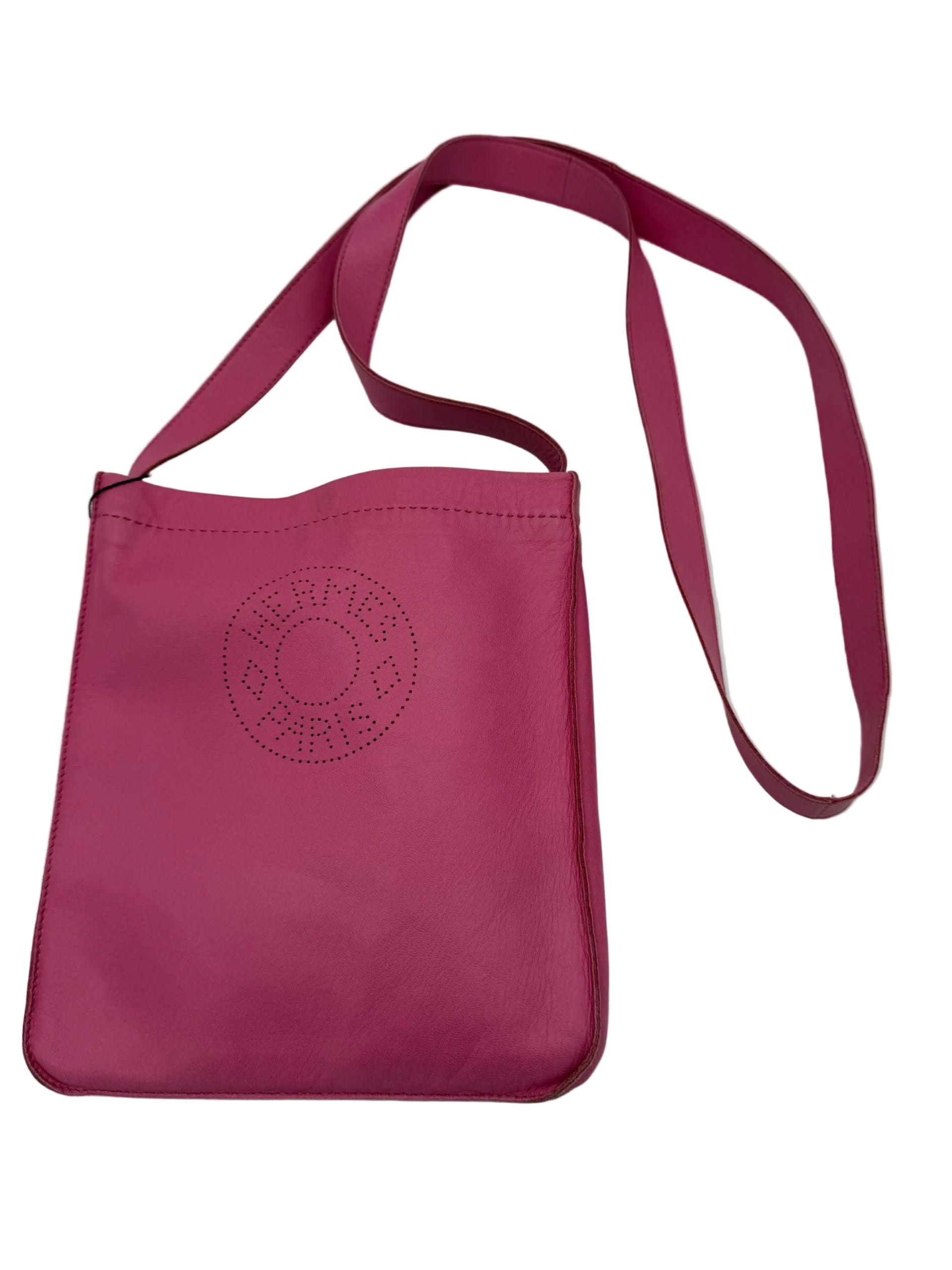 Hermès 19 Magenta Clou De Selle Handbag