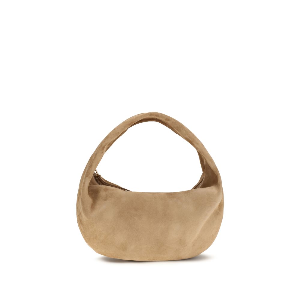 Khaite Beige Leather Shoulder Bag