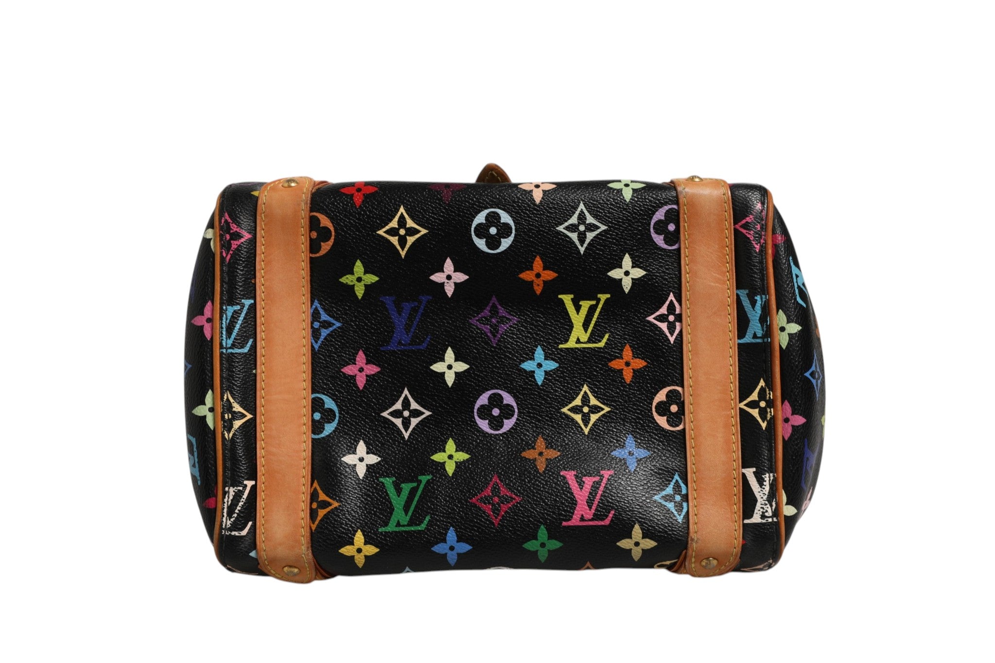 Pre-Owned Louis Vuitton Black Monogram Multicolor Canvas Priscilla Handbag Black Women's AB (Very Good — between Lightly Used and Used)