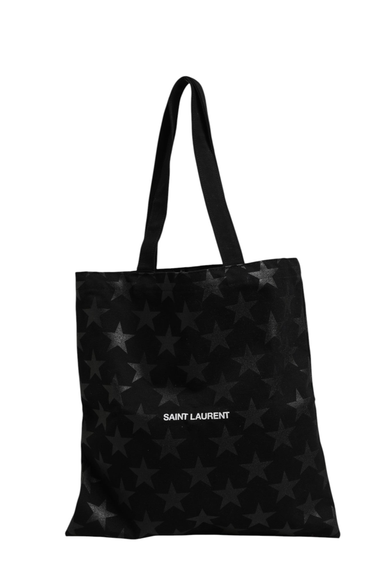 Saint Laurent Rive Droite Black Tote Bag With Star Print Tote bag