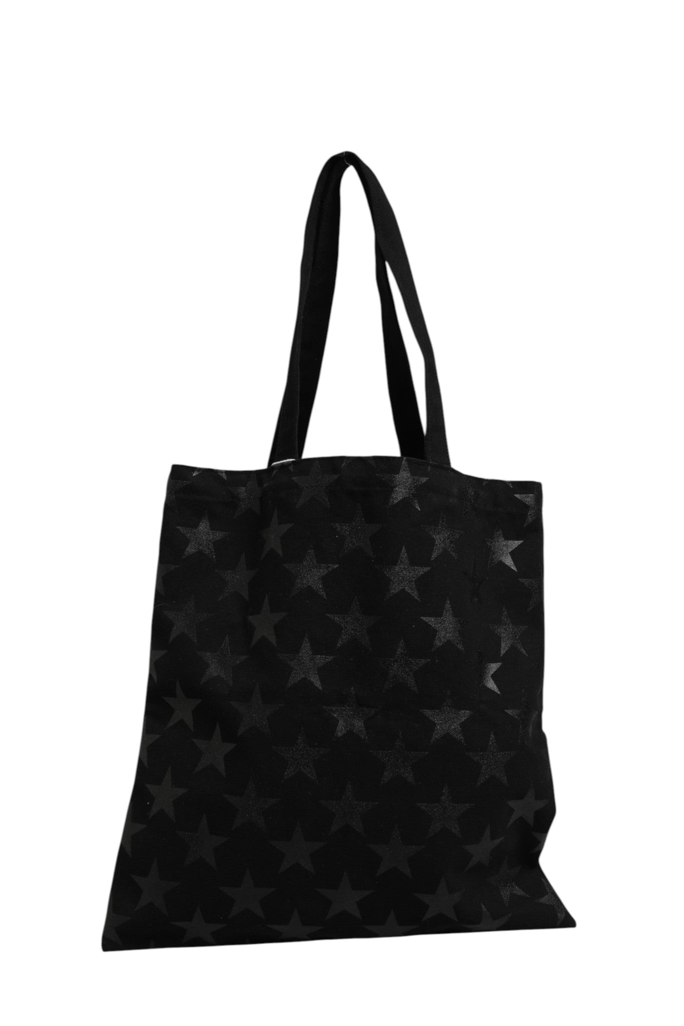 Pre-Owned Saint Laurent Rive Droite Black Tote Bag With Star Print Tote bag Black Women's AB (Very Good — between Lightly Used and Used)