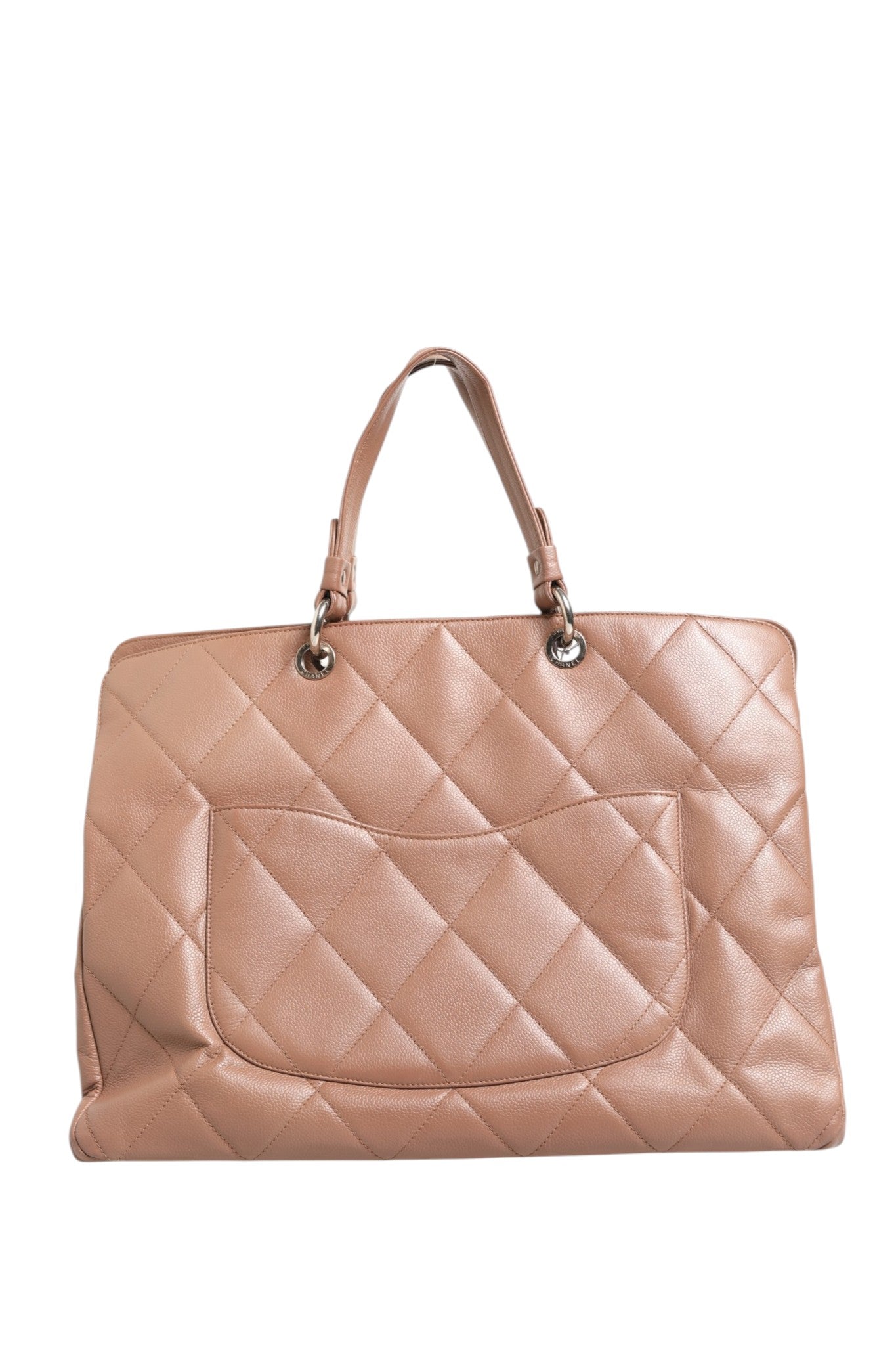 Pre-Owned Chanel Grand Shopping Tote Brown Women's B+ (Good — light signs of wear)