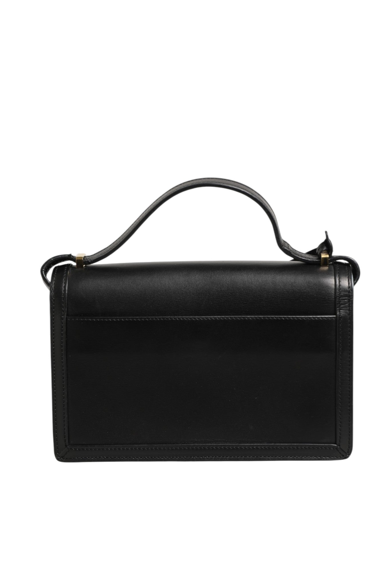 Pre-Owned Loewe Barcelona Medium Leather Shoulder Bag Black Women's B+ (Good — light signs of wear)
