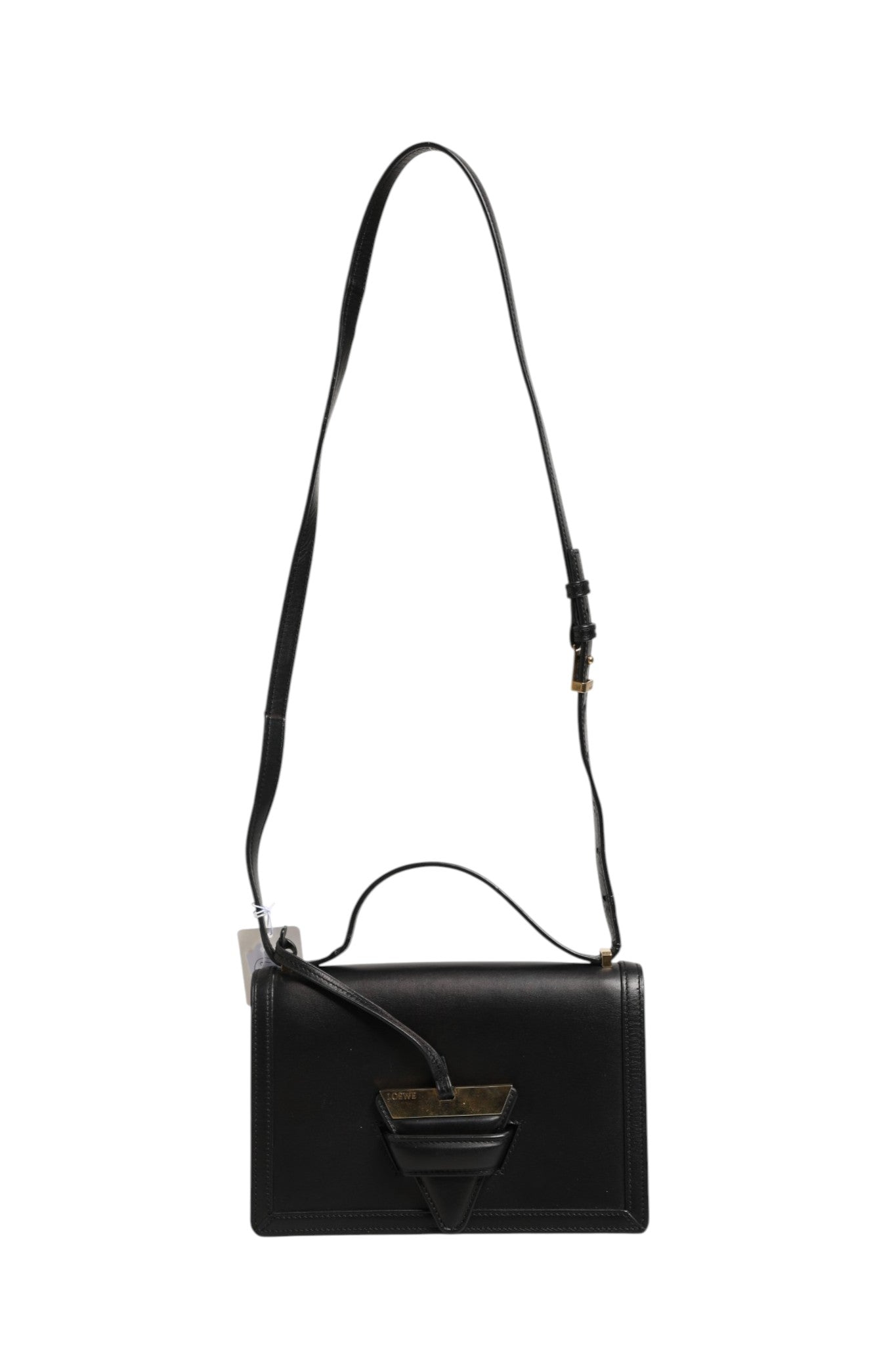 Pre-Owned Loewe Barcelona Medium Leather Shoulder Bag Black Women's B+ (Good — light signs of wear)