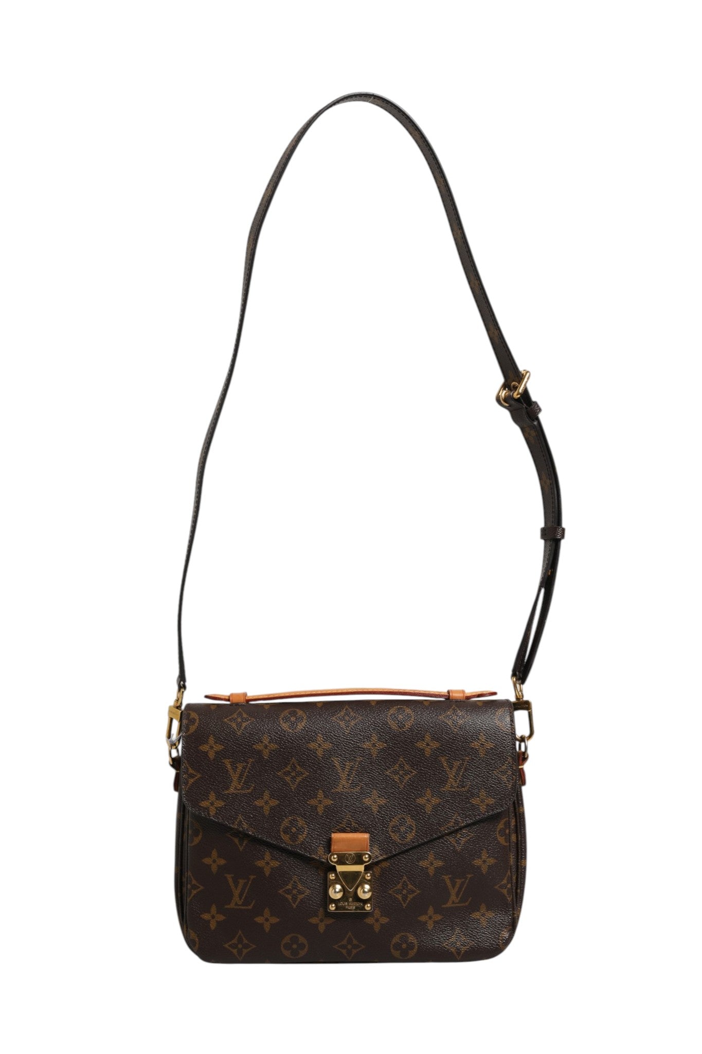 Pre-Owned Louis Vuitton Pochette Métis Monogram Brown Women's B+ (Good — light signs of wear)