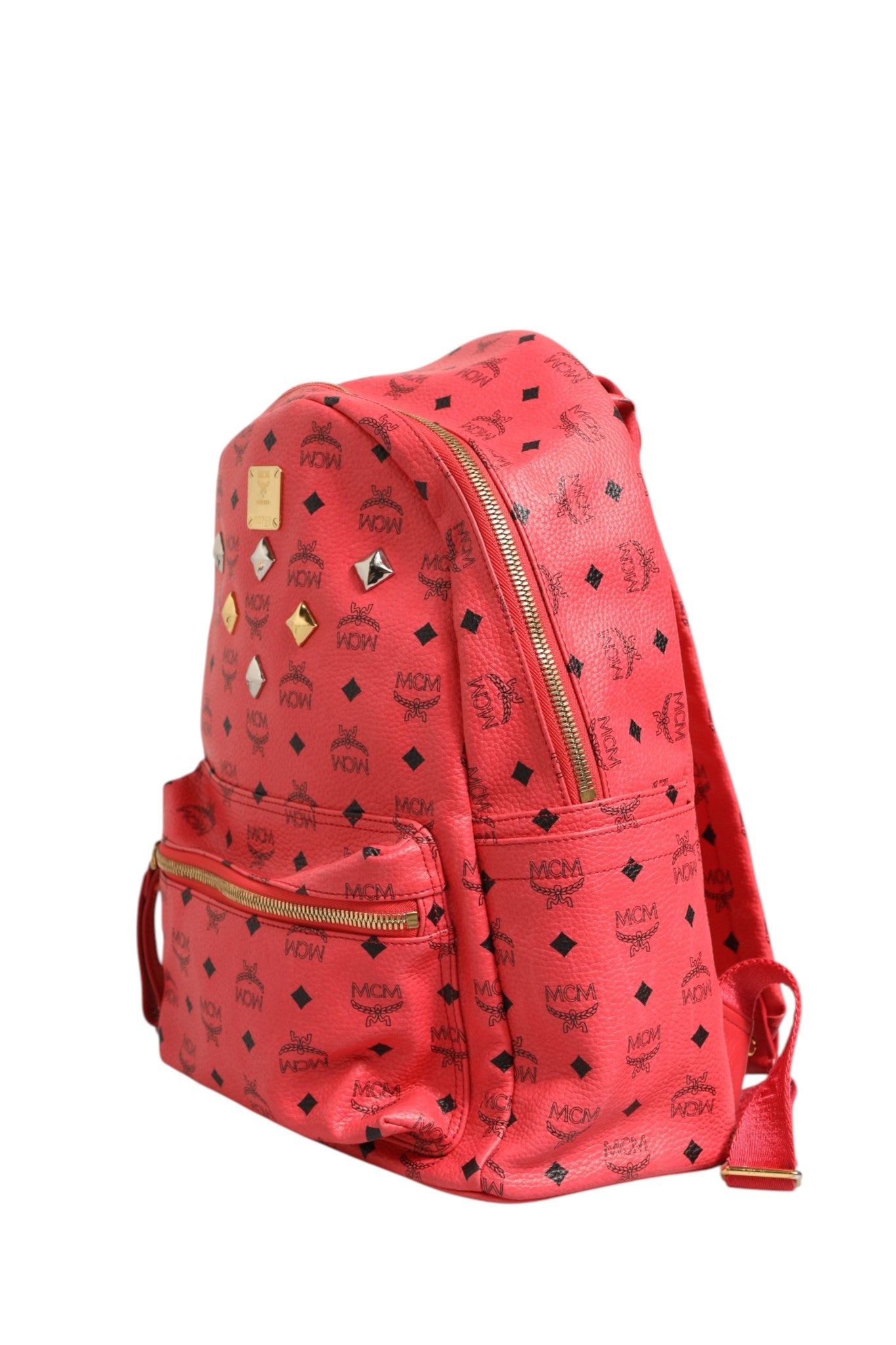 Pre-Owned MCM Visetos Backpack Pink Women's AB (Very Good — between Lightly Used and Used)