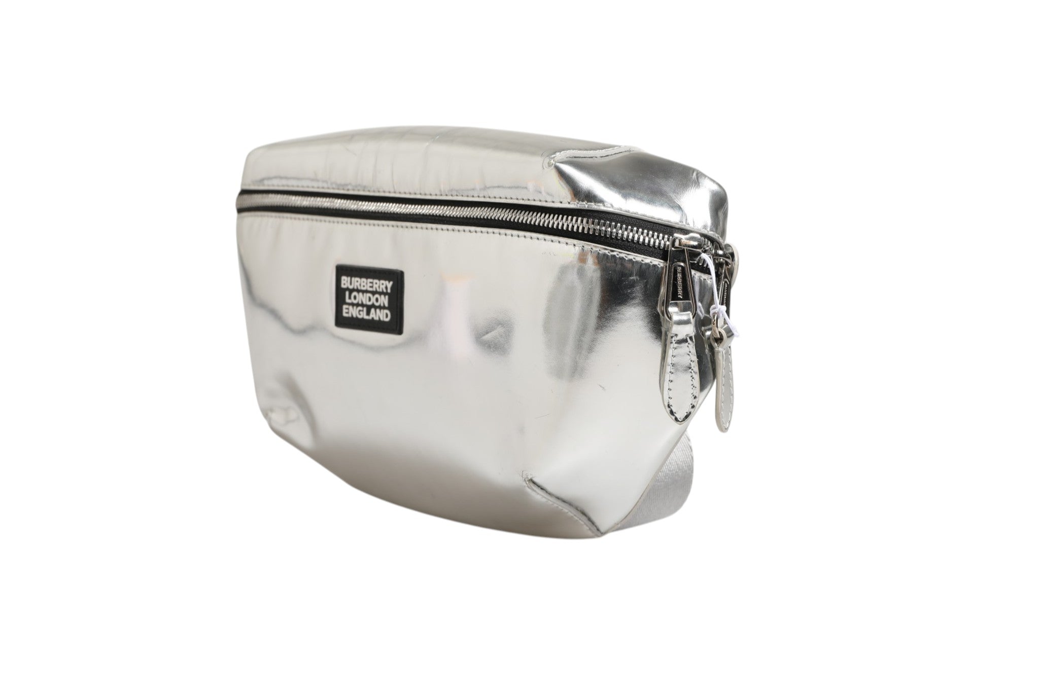 Pre-Owned Burberry Belt bag Silver in Synthetic Silver Women's B+ (Good — light signs of wear)