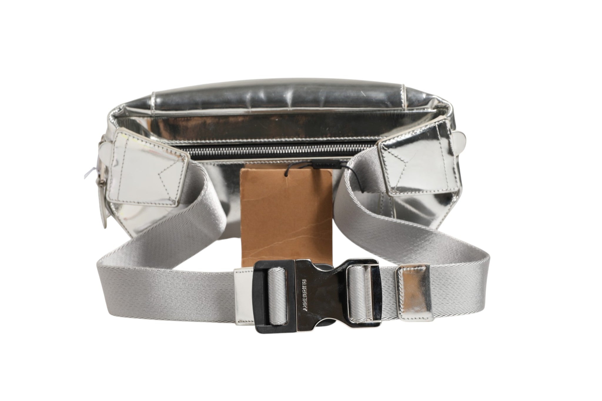 Pre-Owned Burberry Belt bag Silver in Synthetic Silver Women's B+ (Good — light signs of wear)