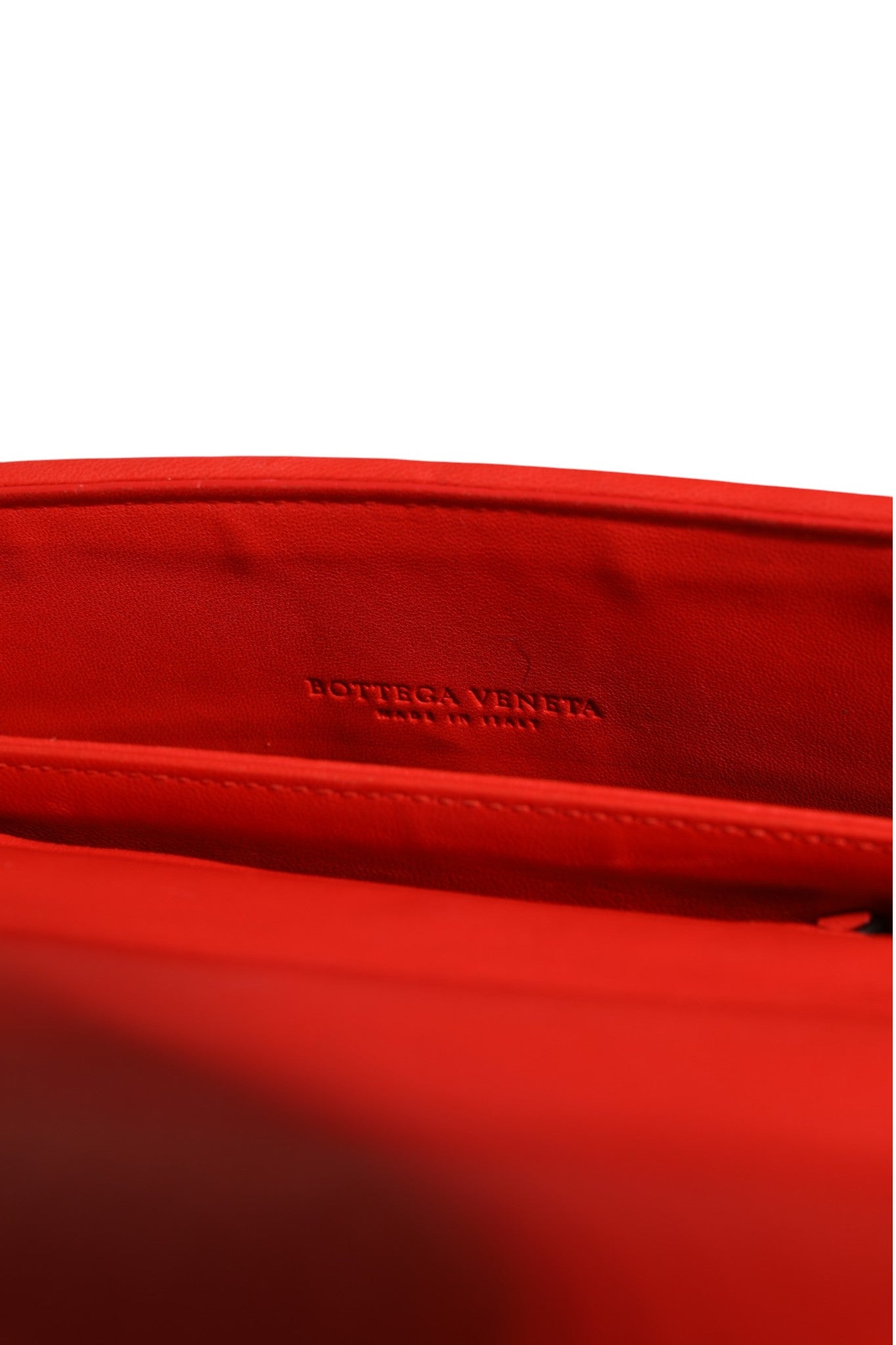 Pre-Owned Bottega Veneta Olimpia Small Intrecciato Leather Shoulder Bag Red Women's B+ (Good — light signs of wear)