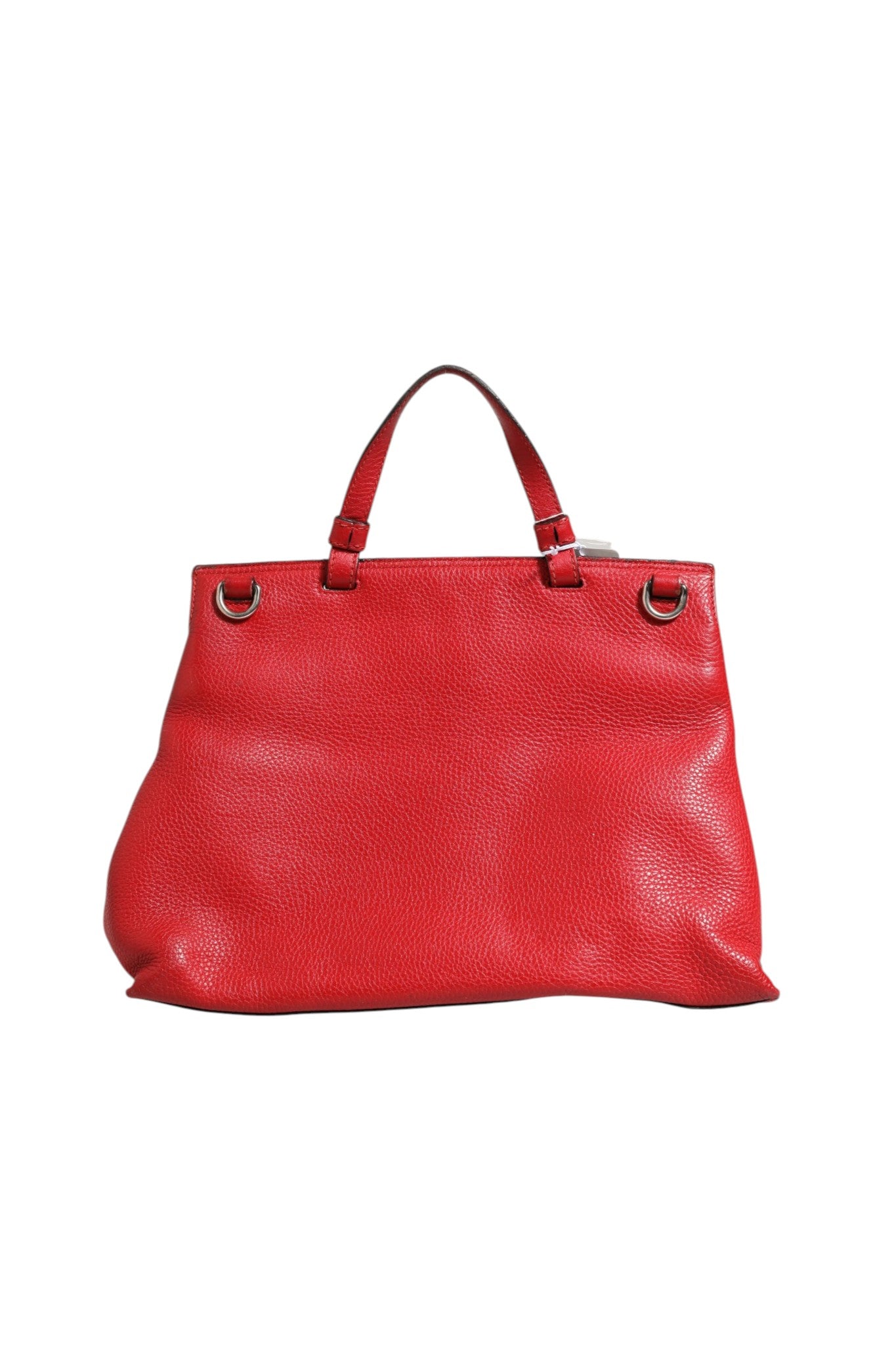 Pre-Owned Gucci Red Leather Bamboo Daily Tote Crossbody Bag Red Women's B+ (Good — light signs of wear)
