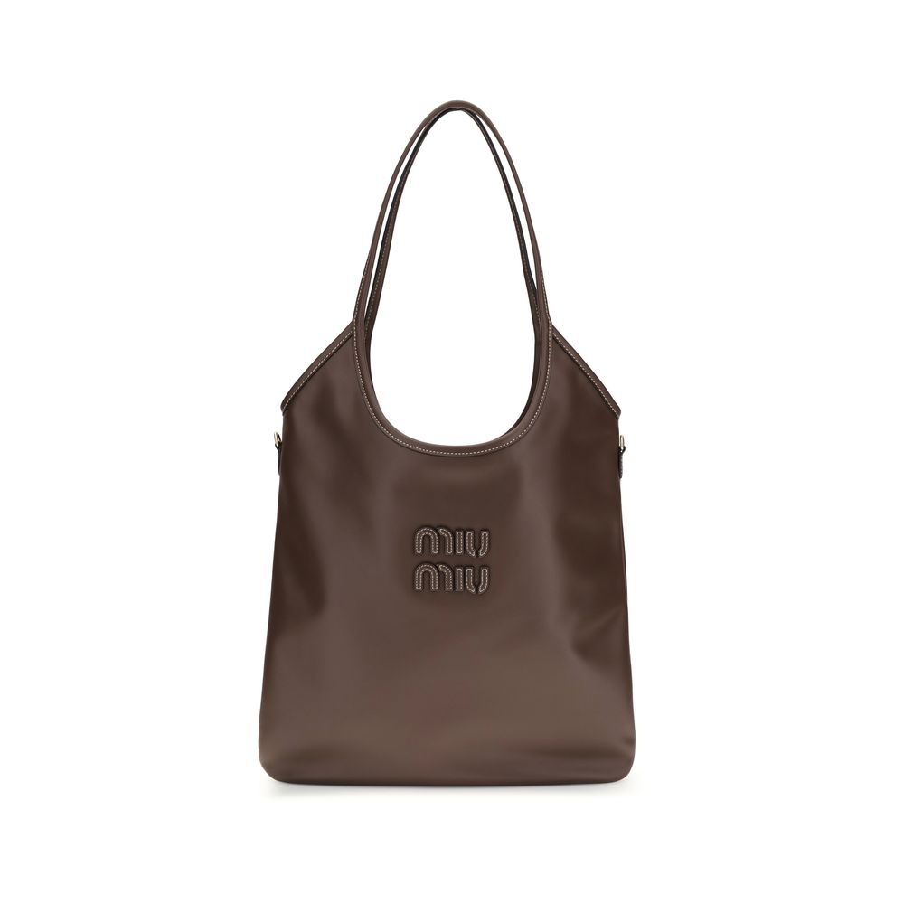 Miu Miu Brown Leather Shoulder Bag