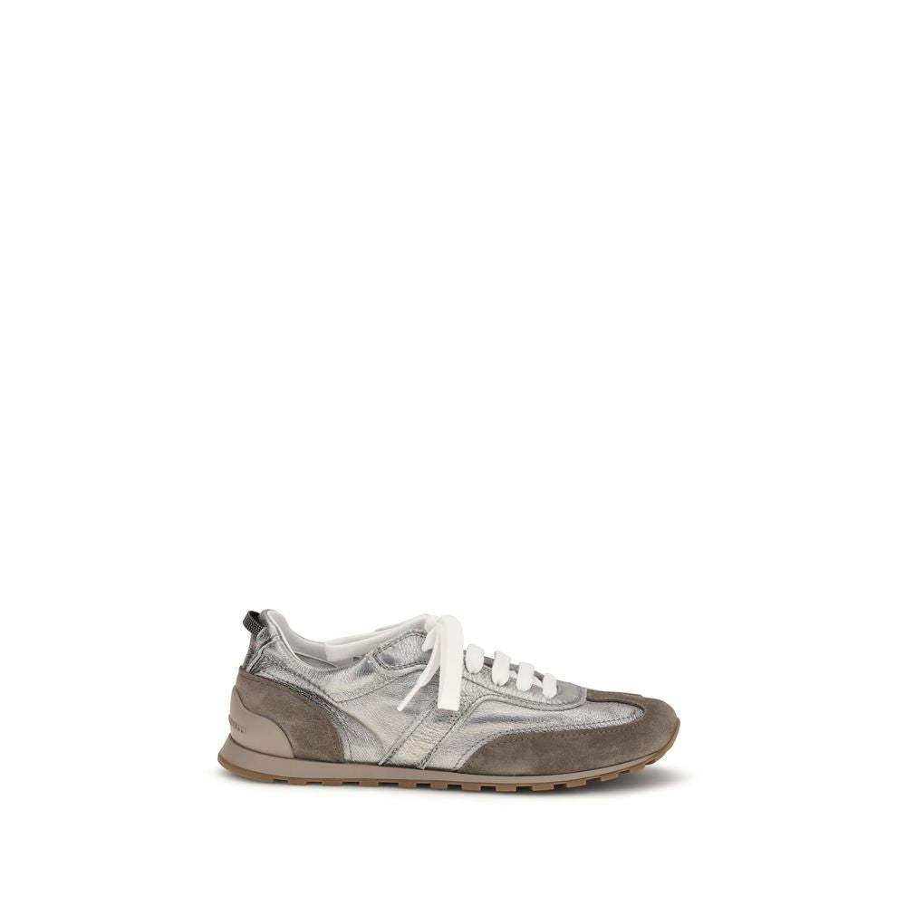Brunello Cucinelli Multicolor Leather Athletic Sneakers