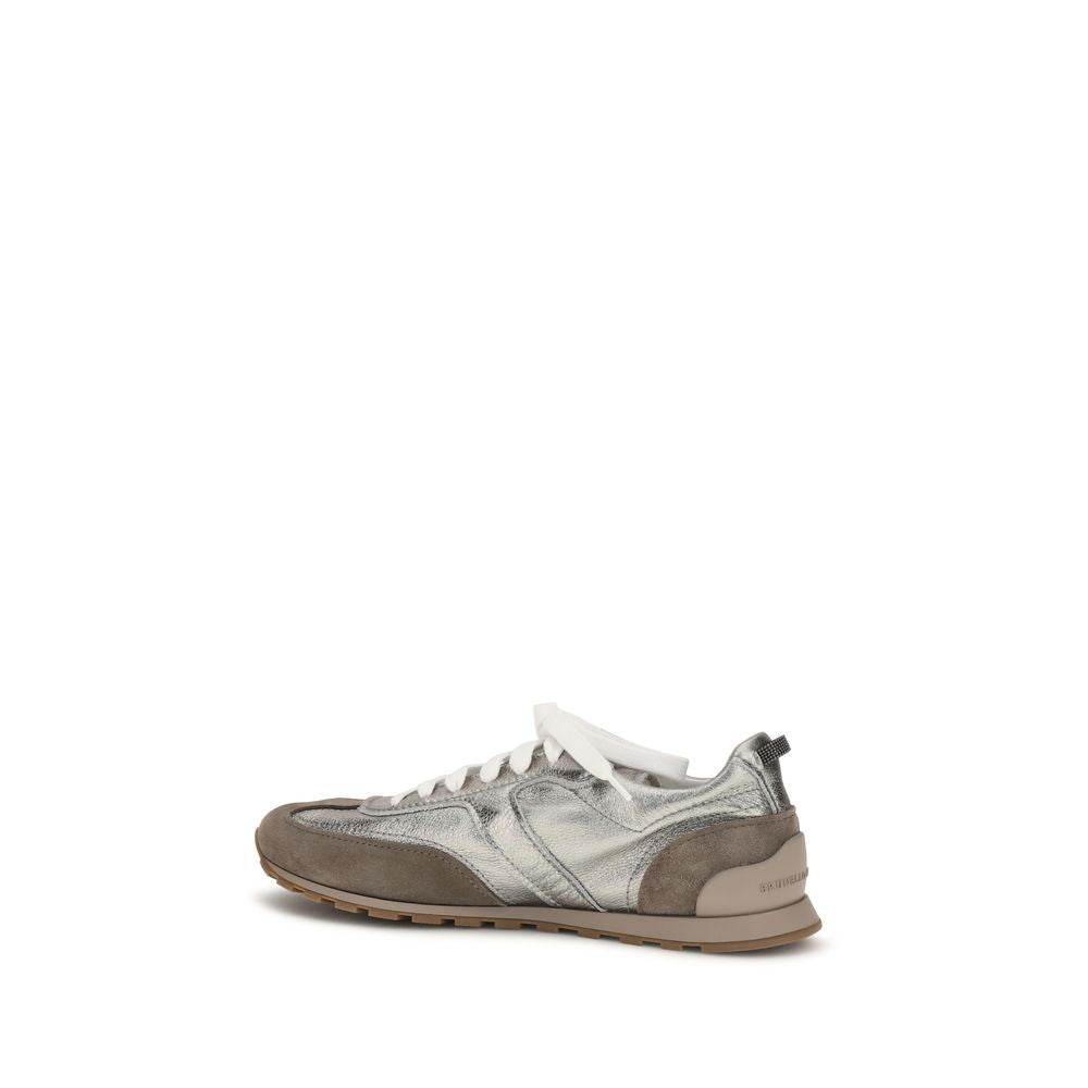 Brunello Cucinelli Multicolor Leather Athletic Sneakers