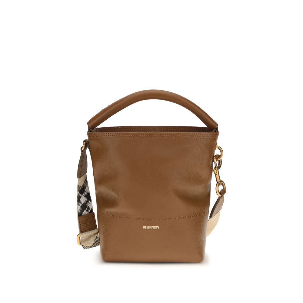 Burberry Brown Leather Backet Bag
