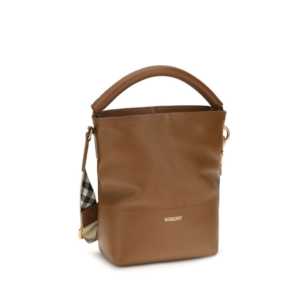 Burberry Brown Leather Backet Bag