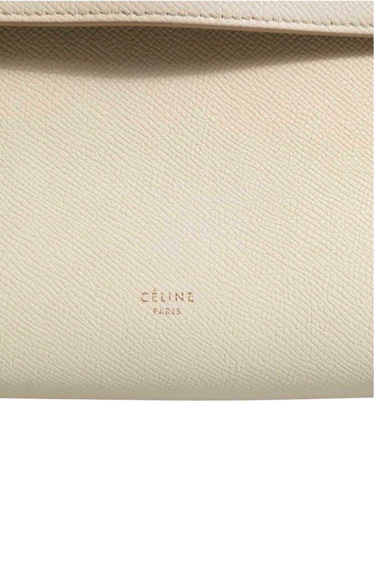 Celine Nano Belt Bag Grained Calfskin Chalk