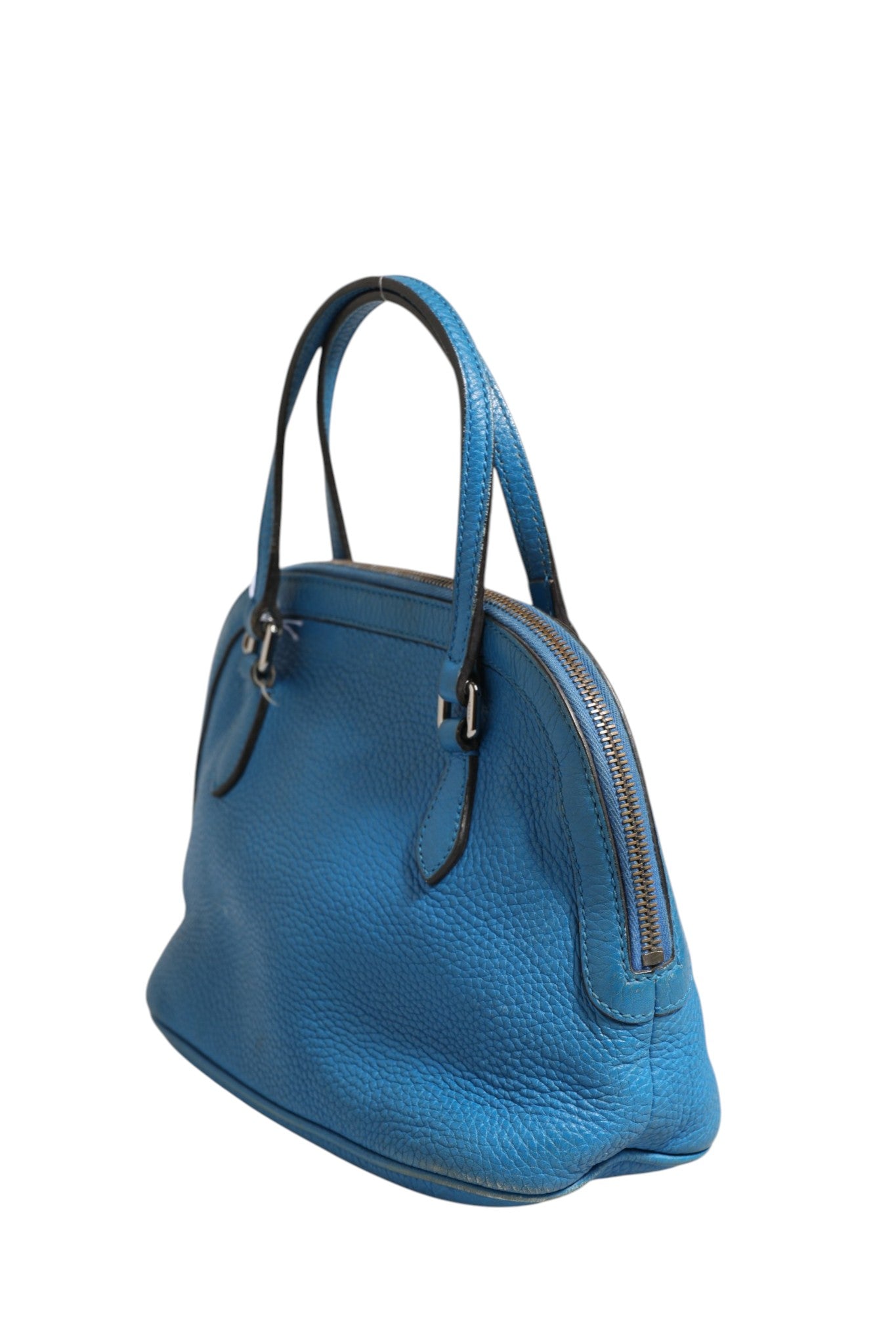 Pre-Owned Gucci Blue Leather Dome Handbag Blue Women's B (Good — visible signs of wear)