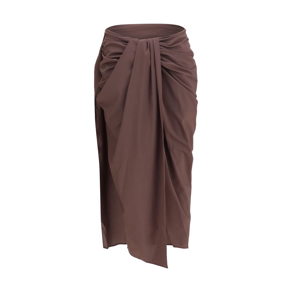 Jacquemus Brown Midi Skirt