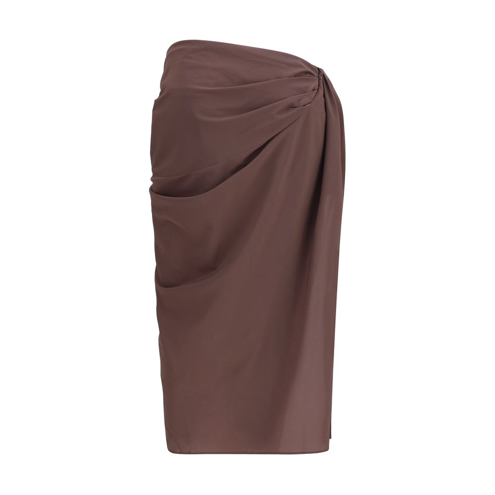 Jacquemus Brown Midi Skirt