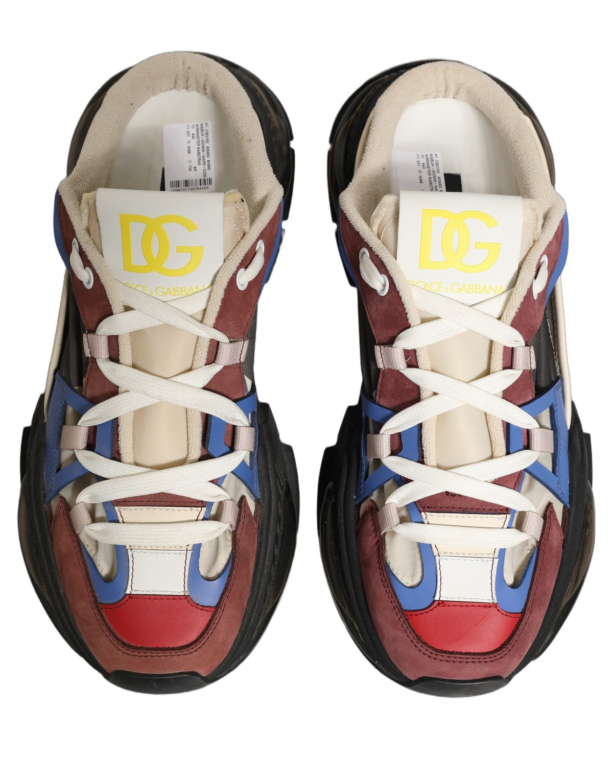 New Dolce & Gabbana Panelled Airmaster Sneakers Shoes
