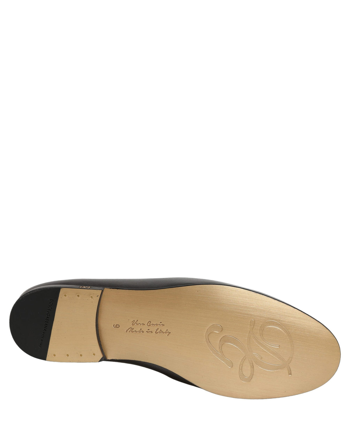 New Dolce & Gabbana Silver Leather DG Logo Slip On Loafers Shoes