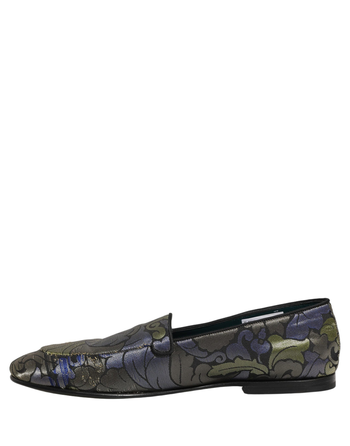 New Dolce & Gabbana Floral Jacquard Men Loafers Shoes