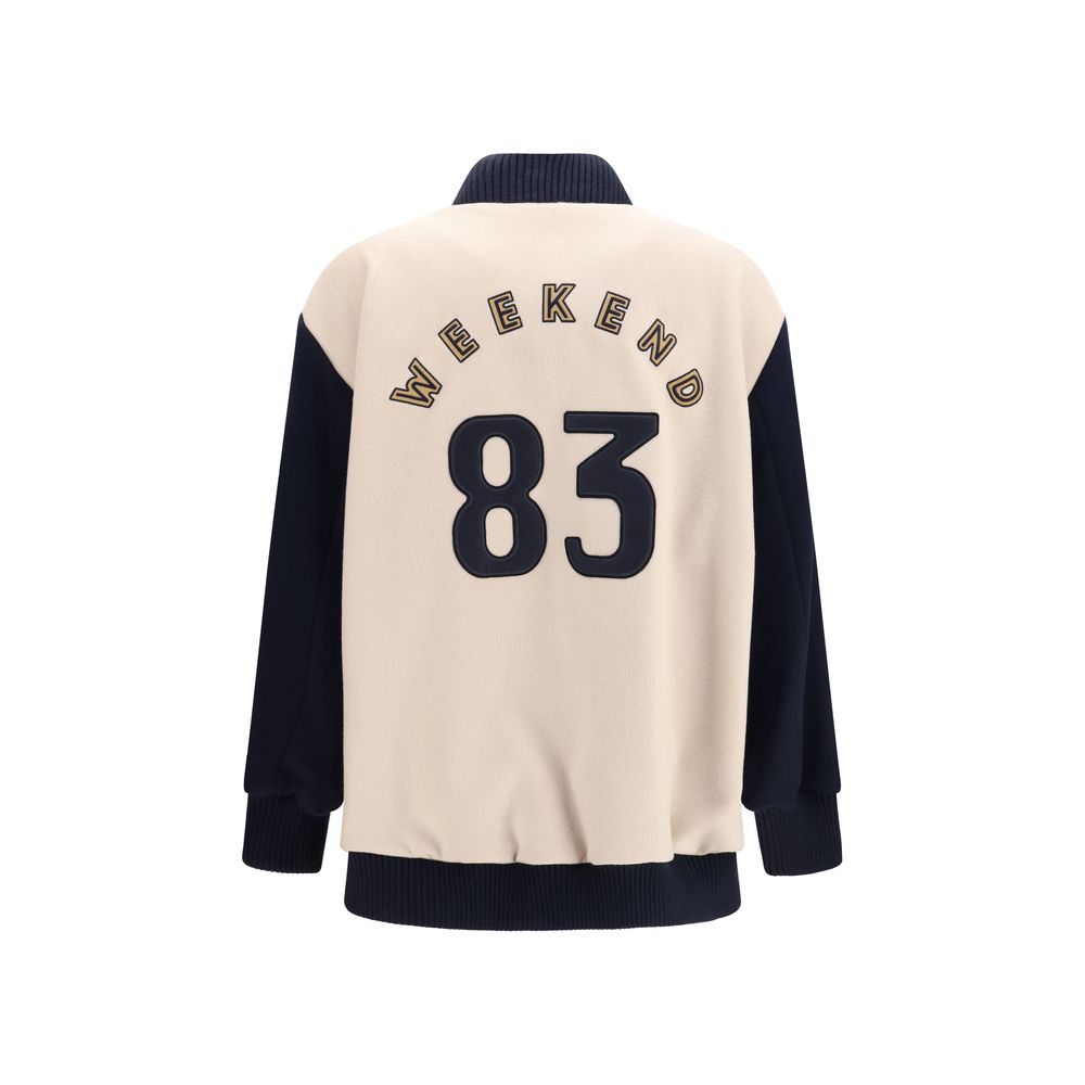 Max Mara Blue Wool Bomber