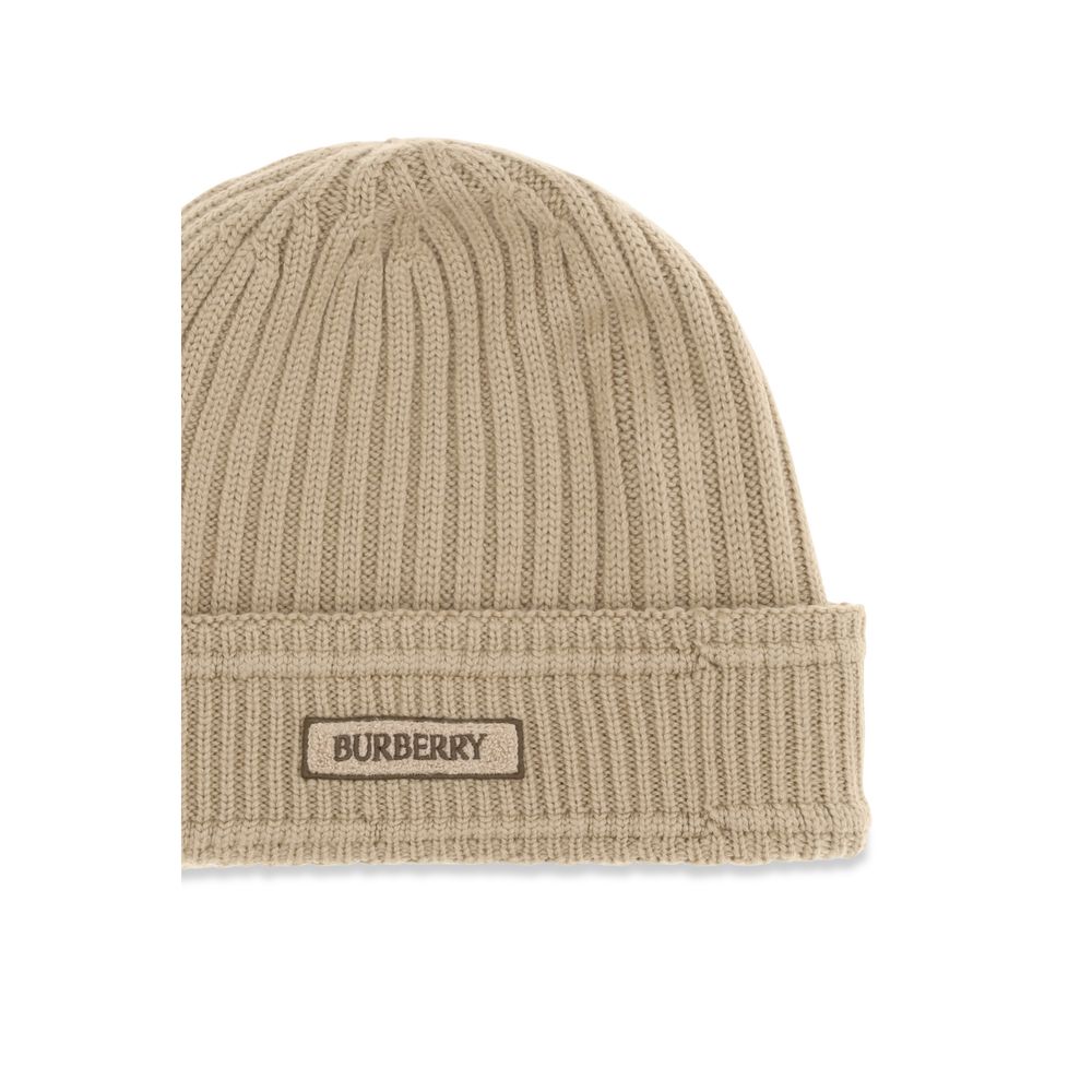 Burberry Beige Wool Beanie