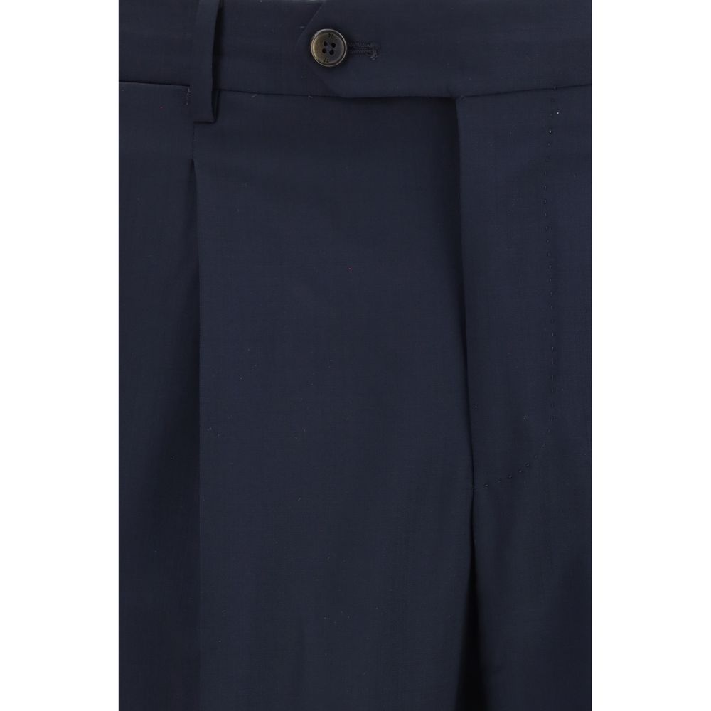 PT Torino Blue Wool Casual Pants