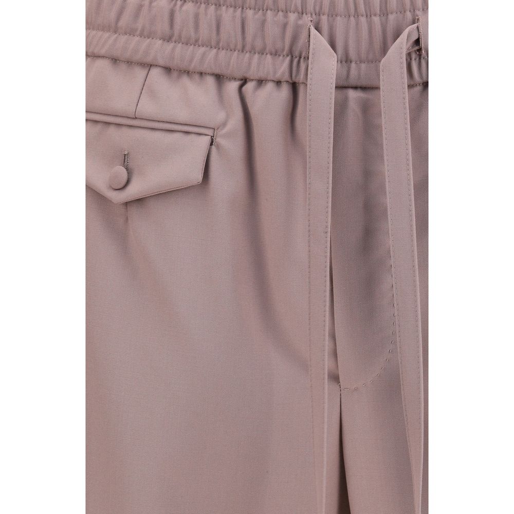 Dolce & Gabbana Brown Wool Joggers (Workout Pants)