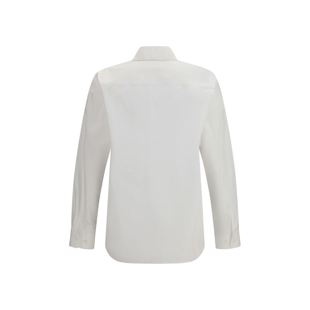 Umit Benan White Cotton Dress Shirt