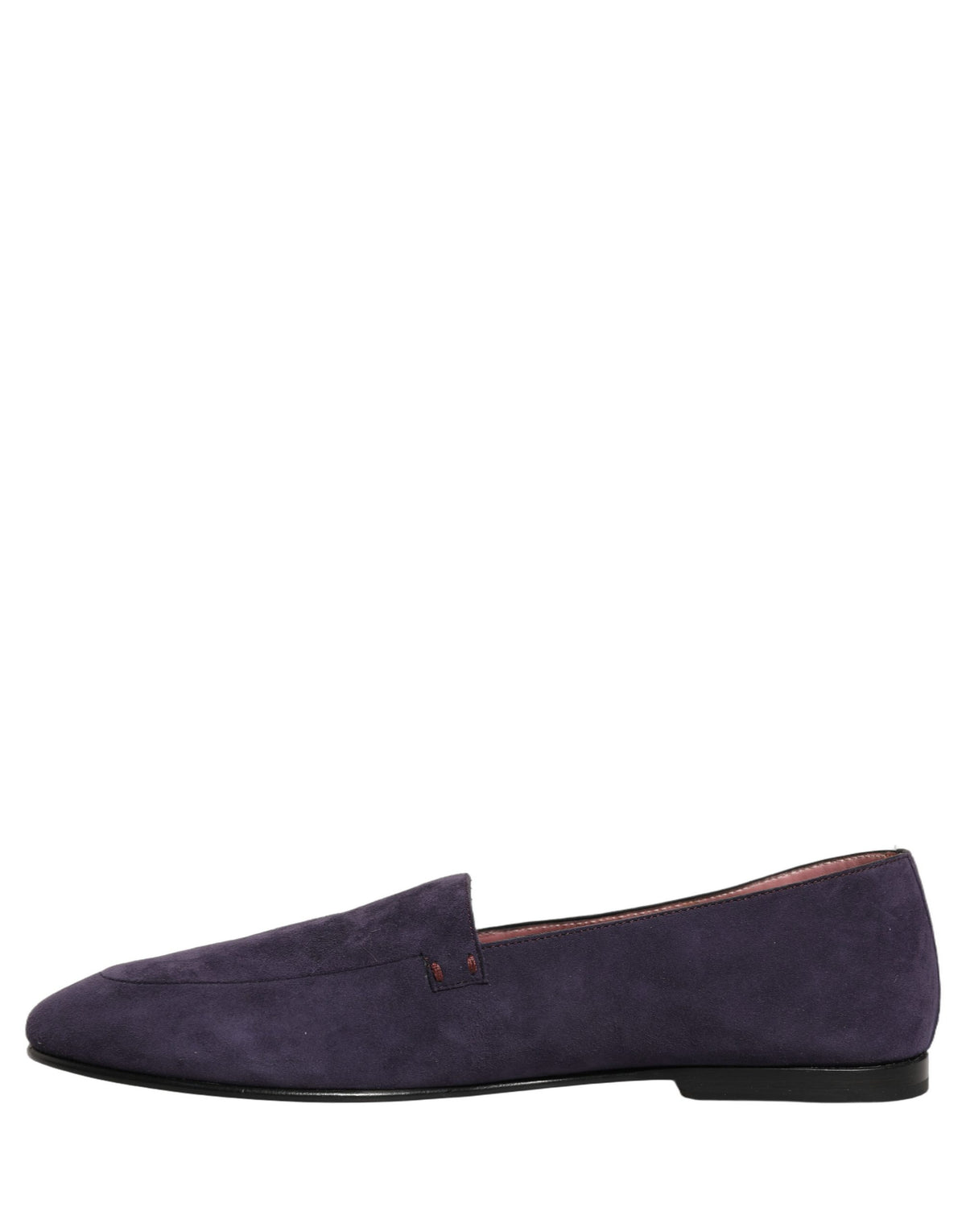 New Dolce & Gabbana Violet Velvet Slip On Men Flats Loafers Shoes