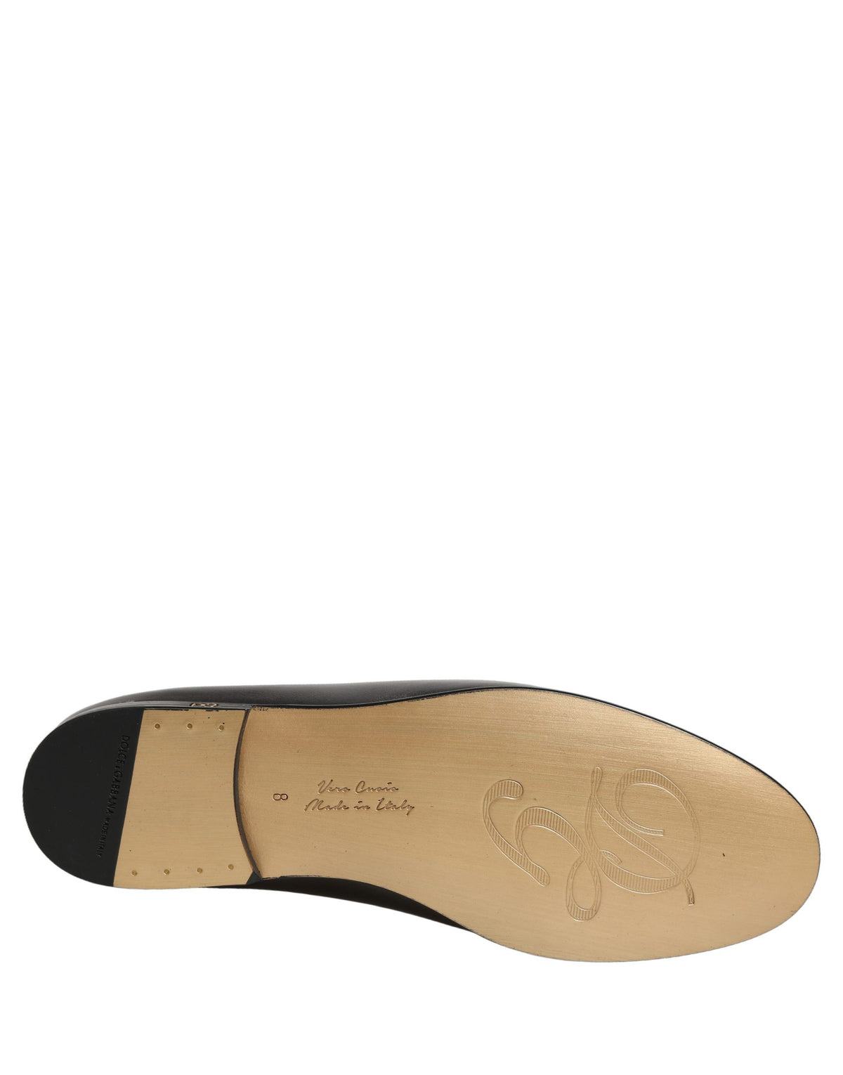 New Dolce & Gabbana Silver Leather DG Logo Slip On Loafers Shoes